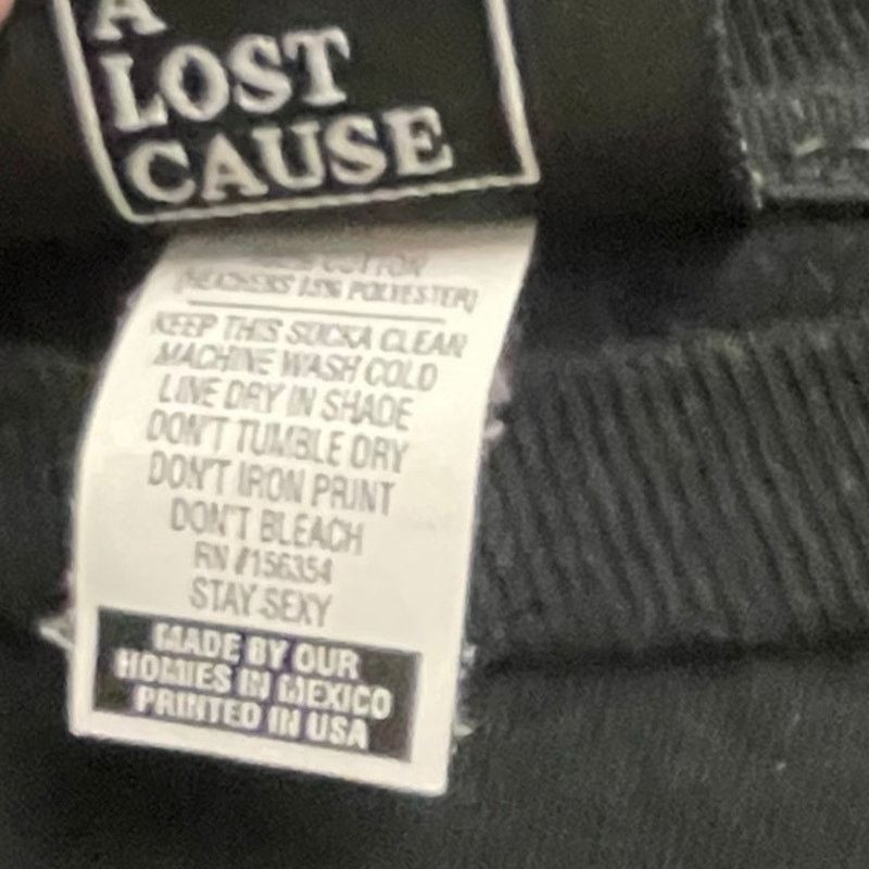 Other A Lost Cause Mens Medium Black Graphic Tee Pinky Swear Size US M / EU 48-50 / 2 - 3 Thumbnail