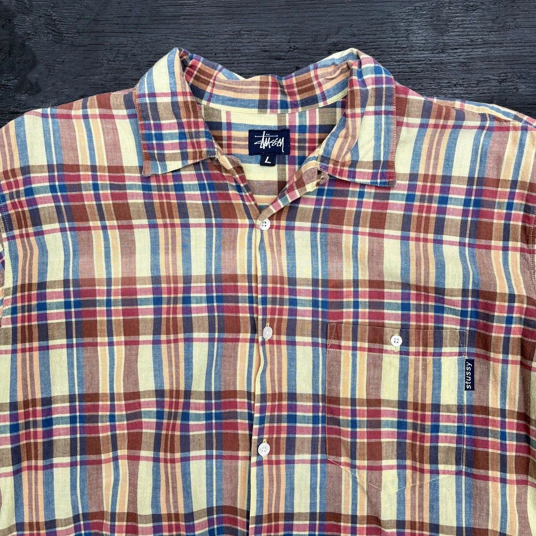 Stussy Stussy 1990 90s Vintage USA Made Button Up S/S Rare Shirt Size US L / EU 52-54 / 3 - 2 Thumbnail