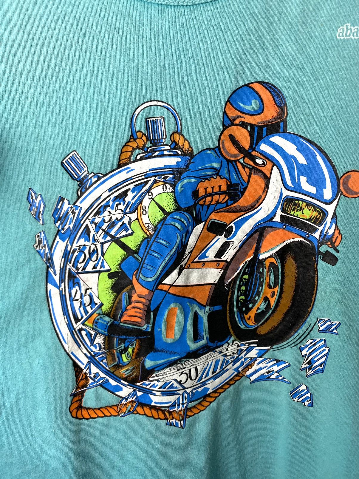 Vintage Vintage 1990’s Bruce Lee Single Stitch Moto Racing T Shirt Size US M / EU 48-50 / 2 - 4 Thumbnail