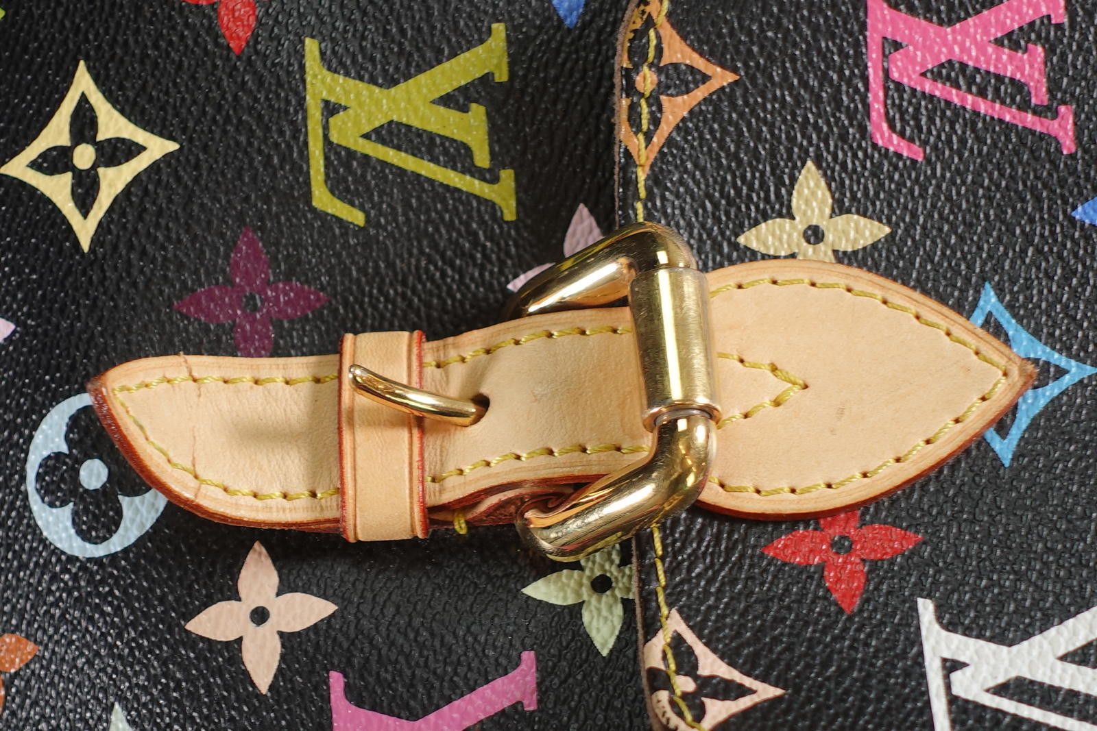 Louis Vuitton Louis Vuitton x Takashi Murakami Alma PM Handbag in Black Size ONE SIZE - 7 Thumbnail
