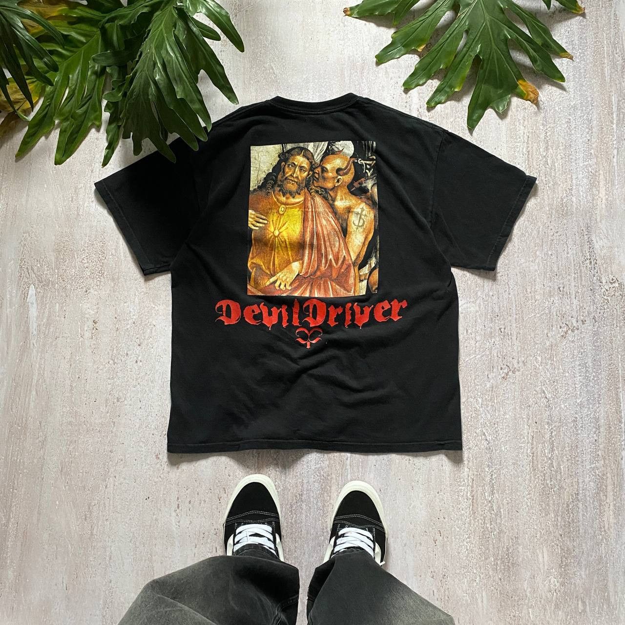 Band Tees VINTAGE Y2K DEVIL DRIVER GOD AND DEVIL RARE FADED T SHIRT Size US XL / EU 56 / 4 - 1 Thumbnail