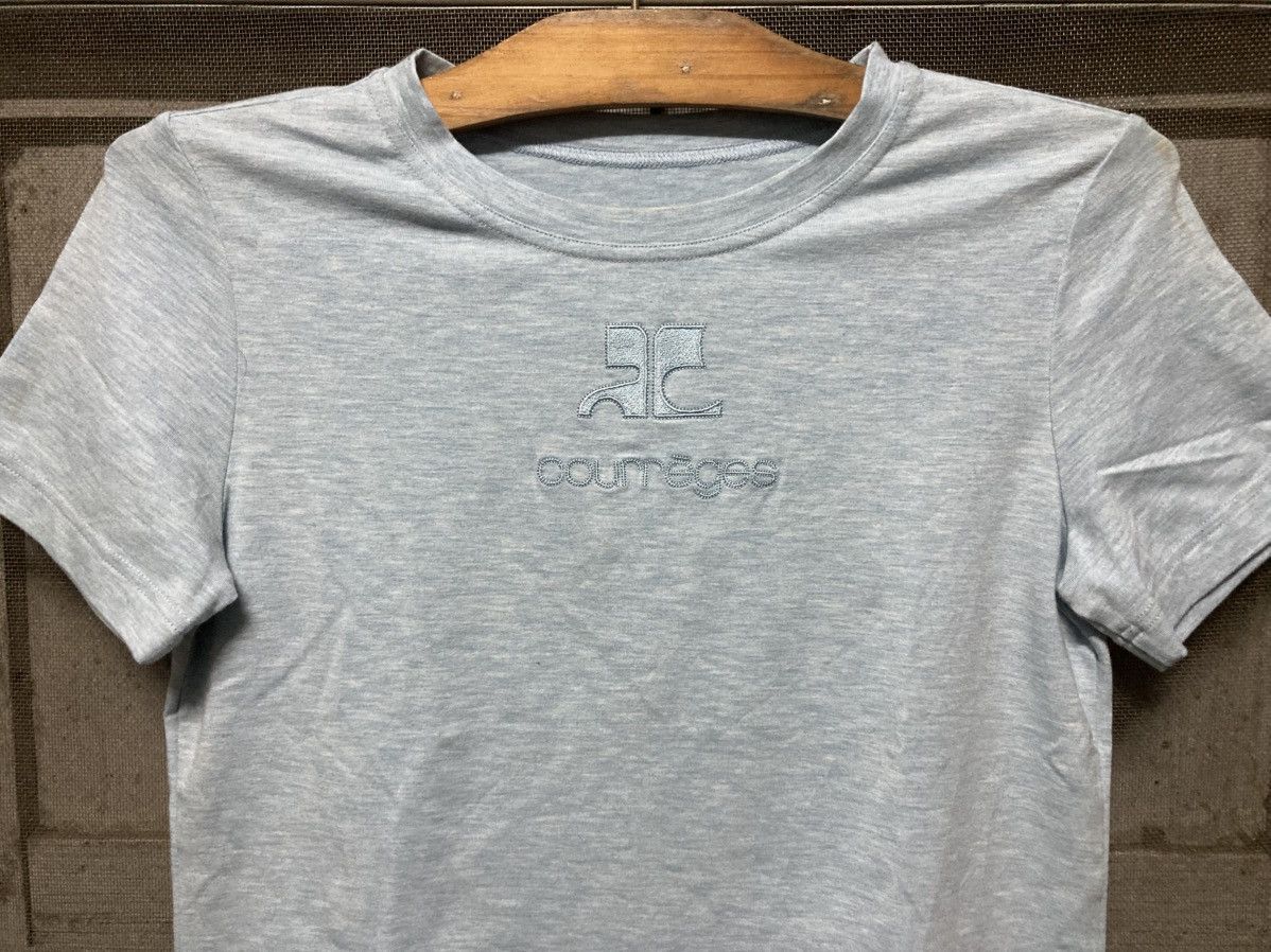 Courreges Courreges T Shirt Big Logo Size S / US 4 / IT 40 - 3 Thumbnail