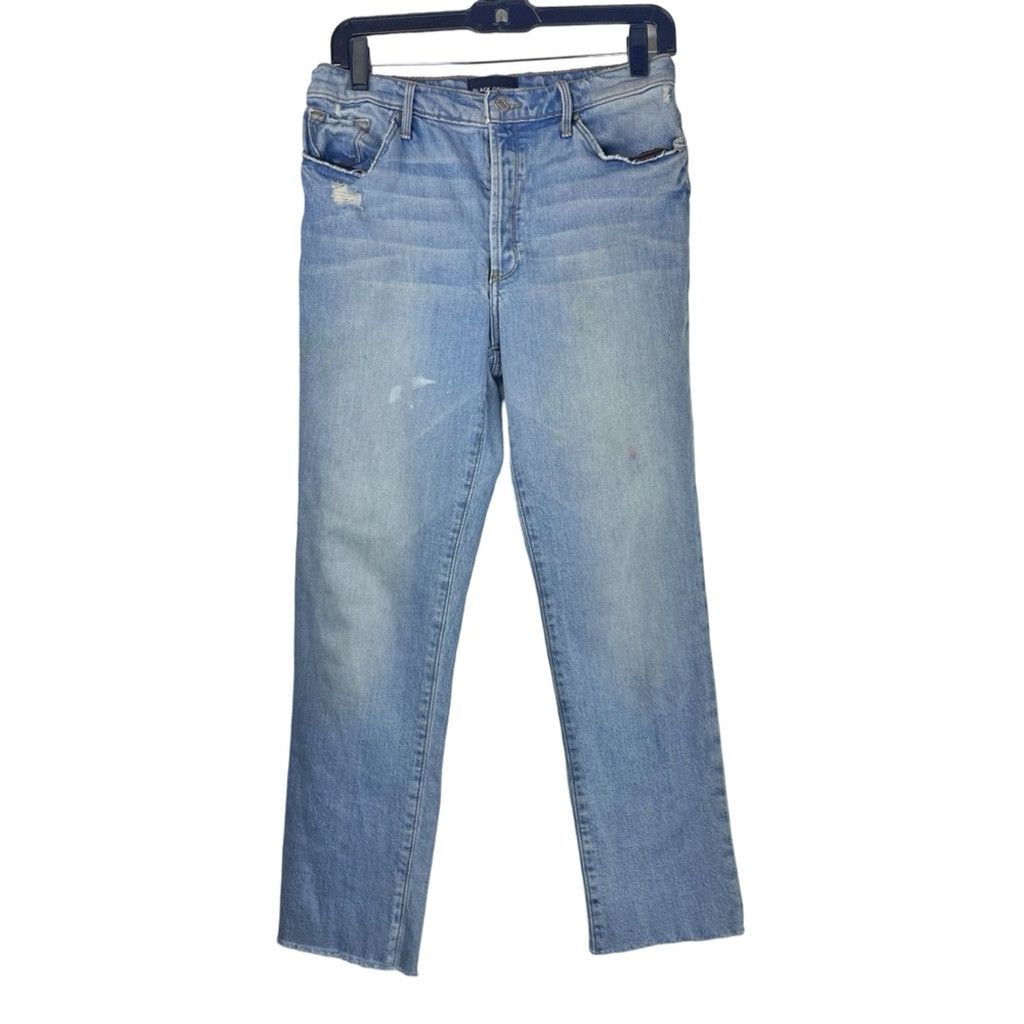 Other BLACK ORCHID LA Women's Designer Faded Raw Hem Blue Jeans M Size 31" - 1 Thumbnail