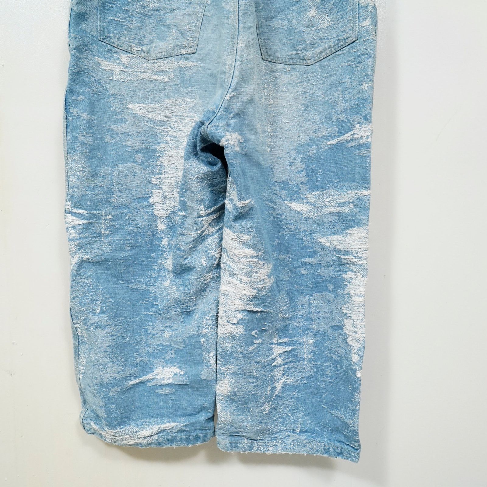 TAAKK TAAKK Distressed Denim Overalls Japan Designer Wide Leg Size US 35 - 15 Thumbnail