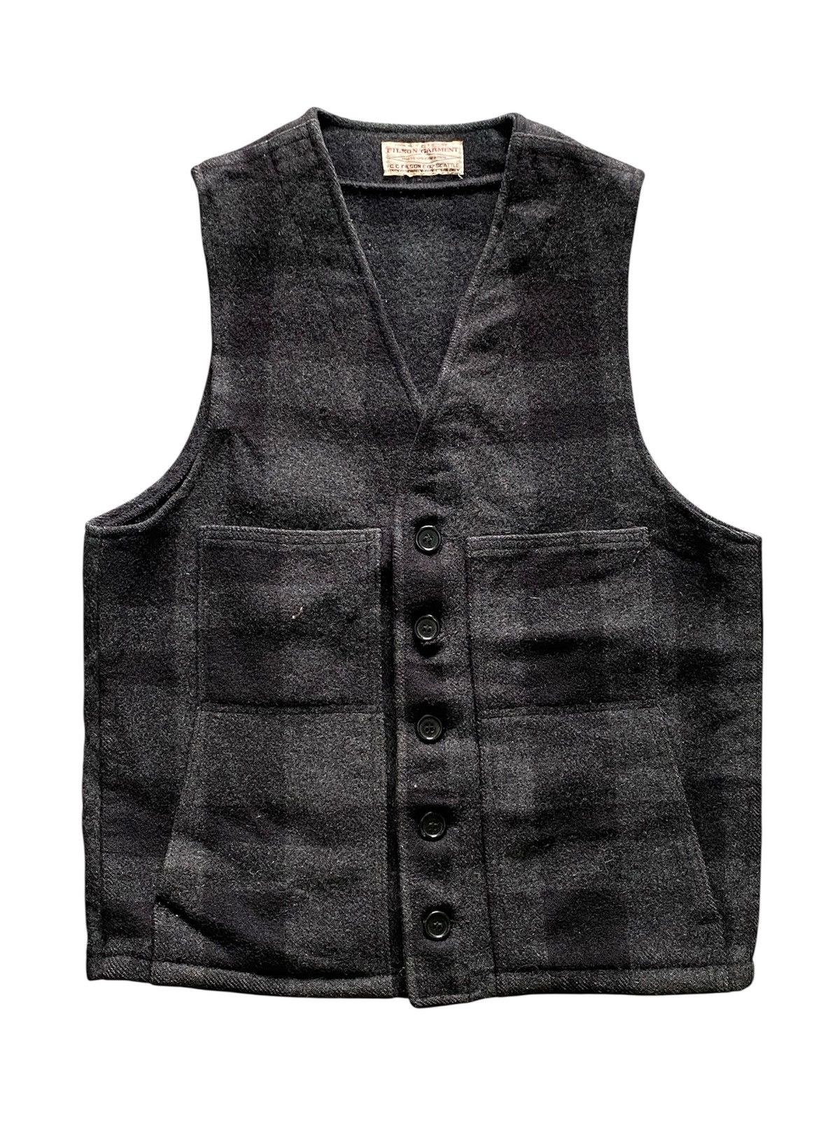 Filson Vtg Filson Garment Wool Vest Jacket Mackinaw Style Size US M / EU 48-50 / 2 - 1 Thumbnail