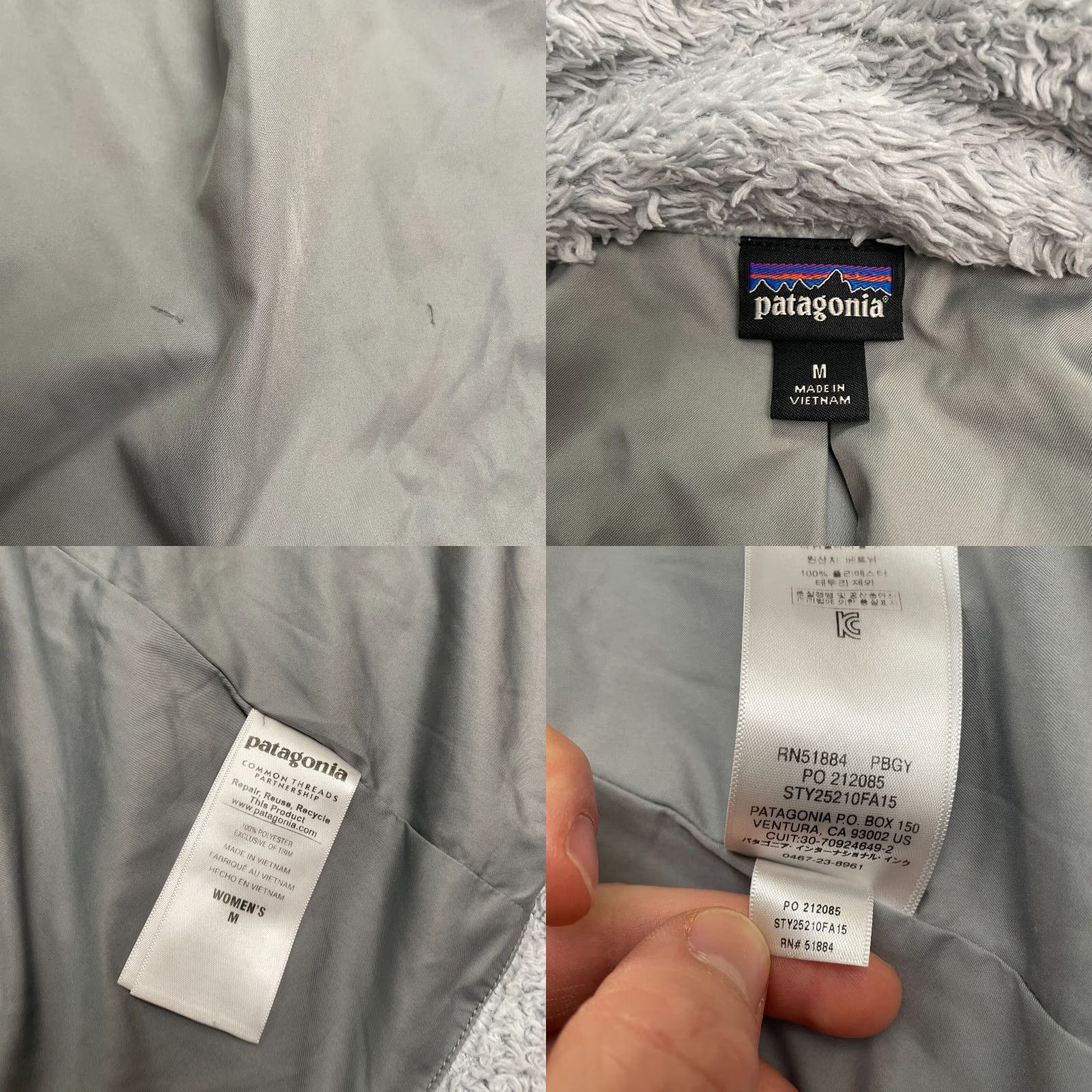 Patagonia Patagonia Los Gatos Fleece Jacket Womens Medium Gray Full Zip Pocket Outdoor Size M / US 6-8 / IT 42-44 - 8 Thumbnail