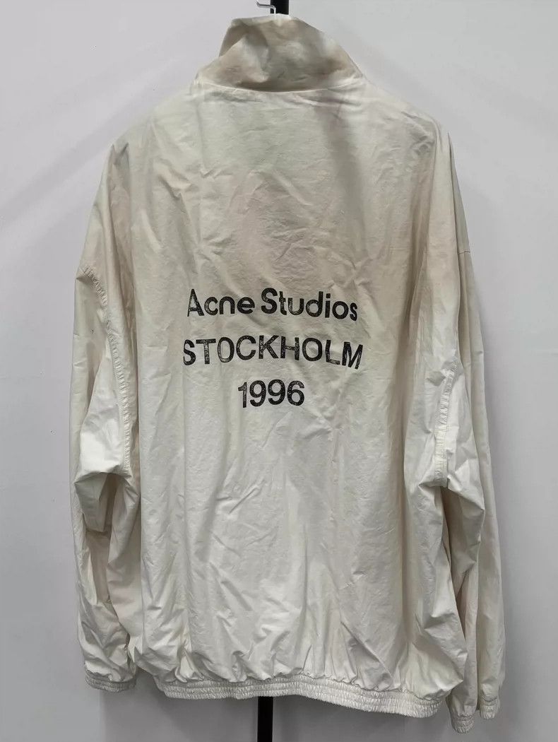 Acne Studios Acne Studios 24FW 1996 Slogan White Mud Dye Coach Jacket 25 Size US M / EU 48-50 / 2 - 2 Thumbnail