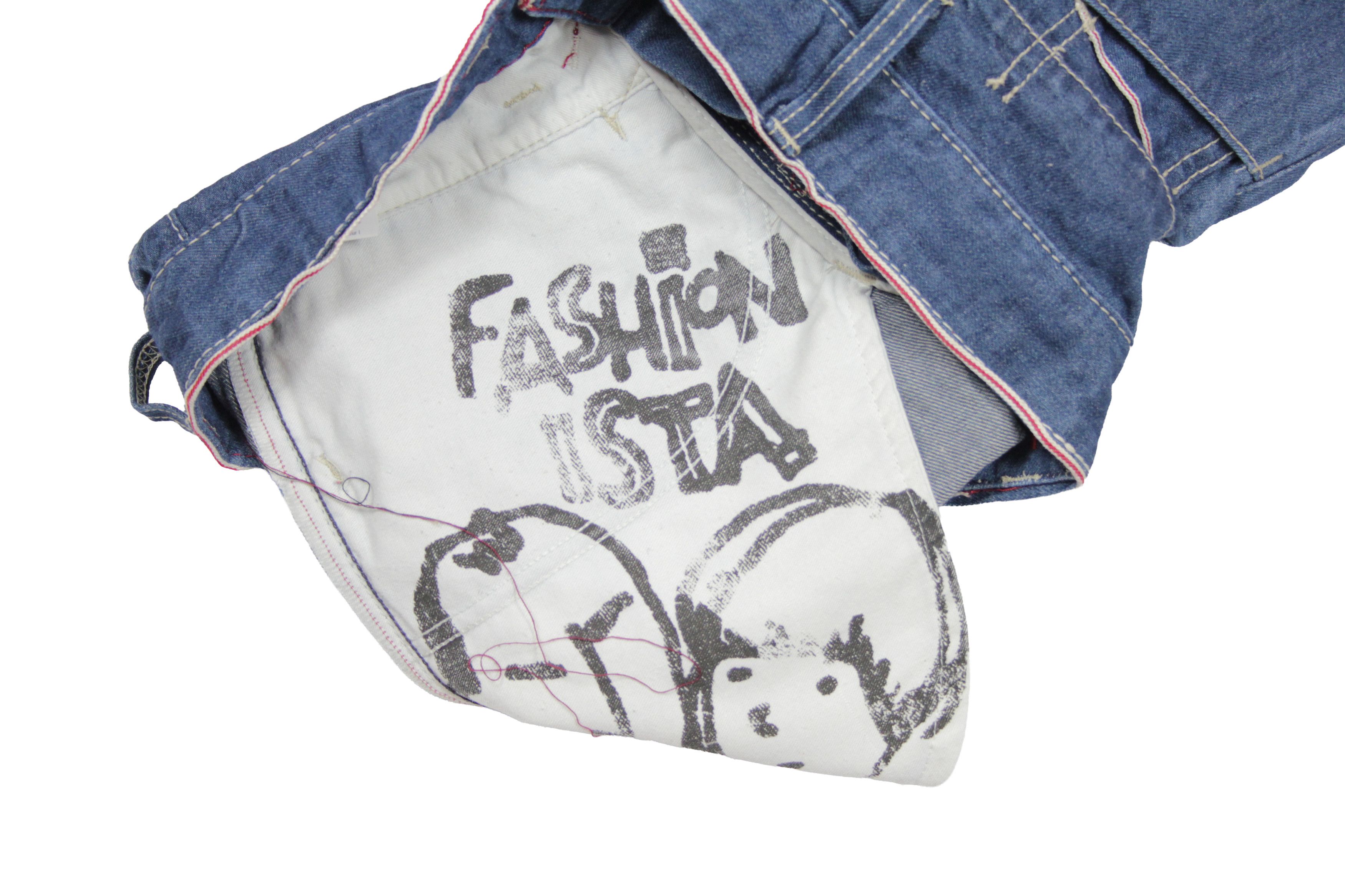 Marithe + Francois Girbaud 00S Y2K Cotton Linen Twisted Jeans Vintage Size 27" / US 4 / IT 40 - 8 Thumbnail