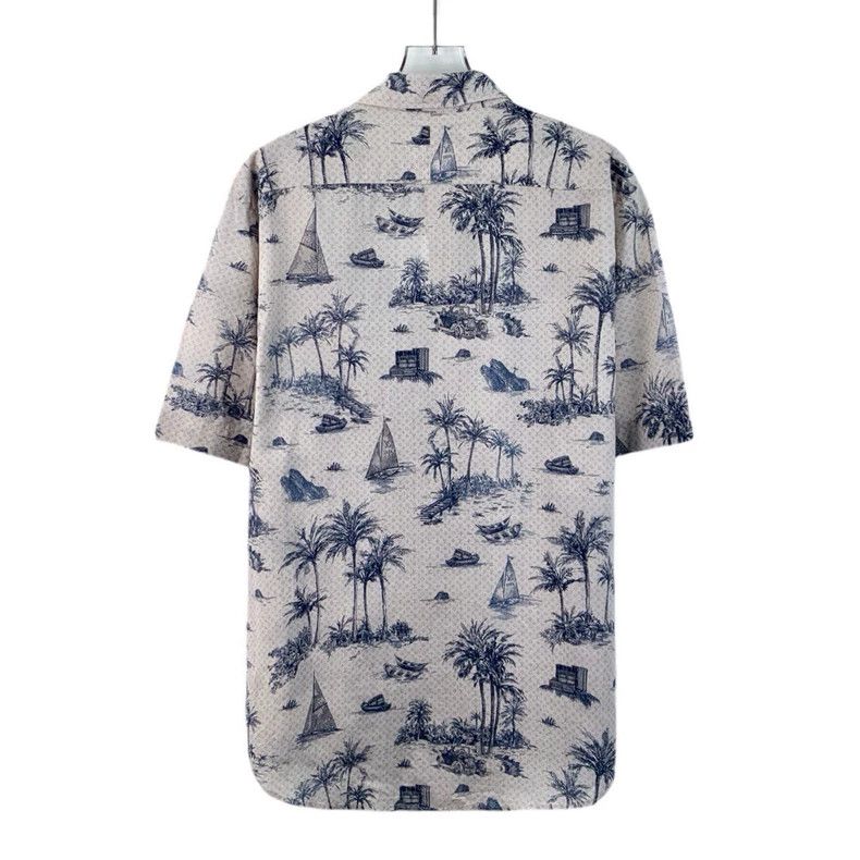 Louis Vuitton Louis Vuitton Color-block palm tree logo full-print cotton Size US XL / EU 56 / 4 - 2 Thumbnail