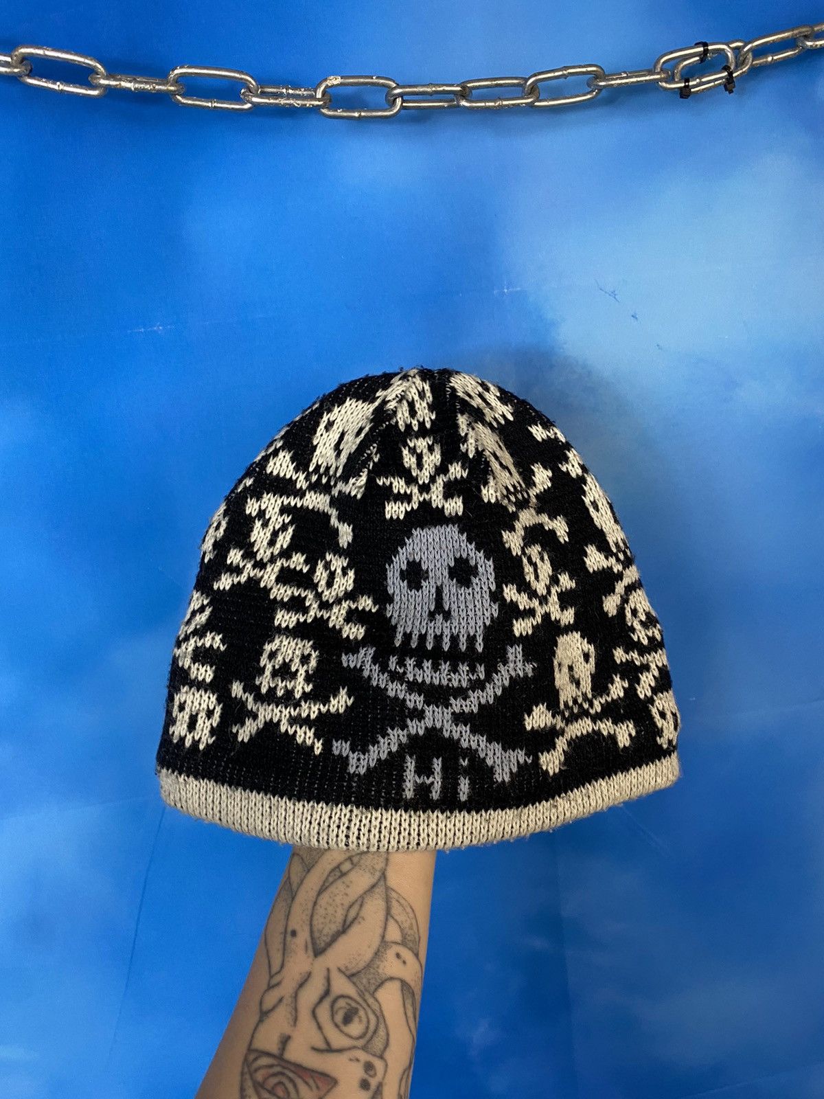 Japanese Brand × Vintage 🔥 Kapital style vintage skull hat y2k sk8 Size ONE SIZE - 1 Thumbnail