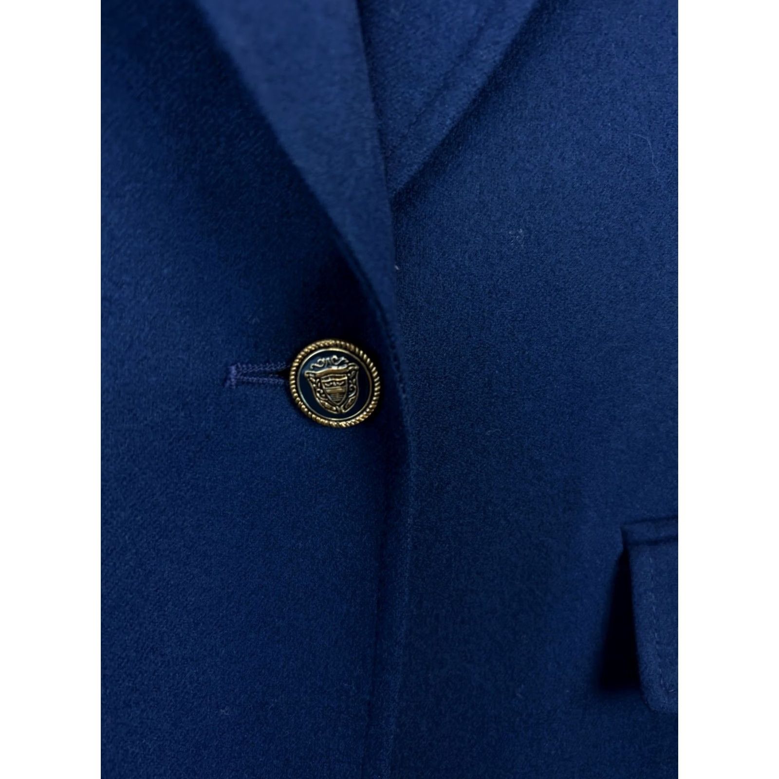 Pendleton VINTAGE Pendleton Wool Blazer Womens Skirt Suit Set Navy Blue Made USA Academia Jacket Skirt 2 Piece Wool 100% Plaid Size 36" / US 14 / IT 50 - 7 Thumbnail