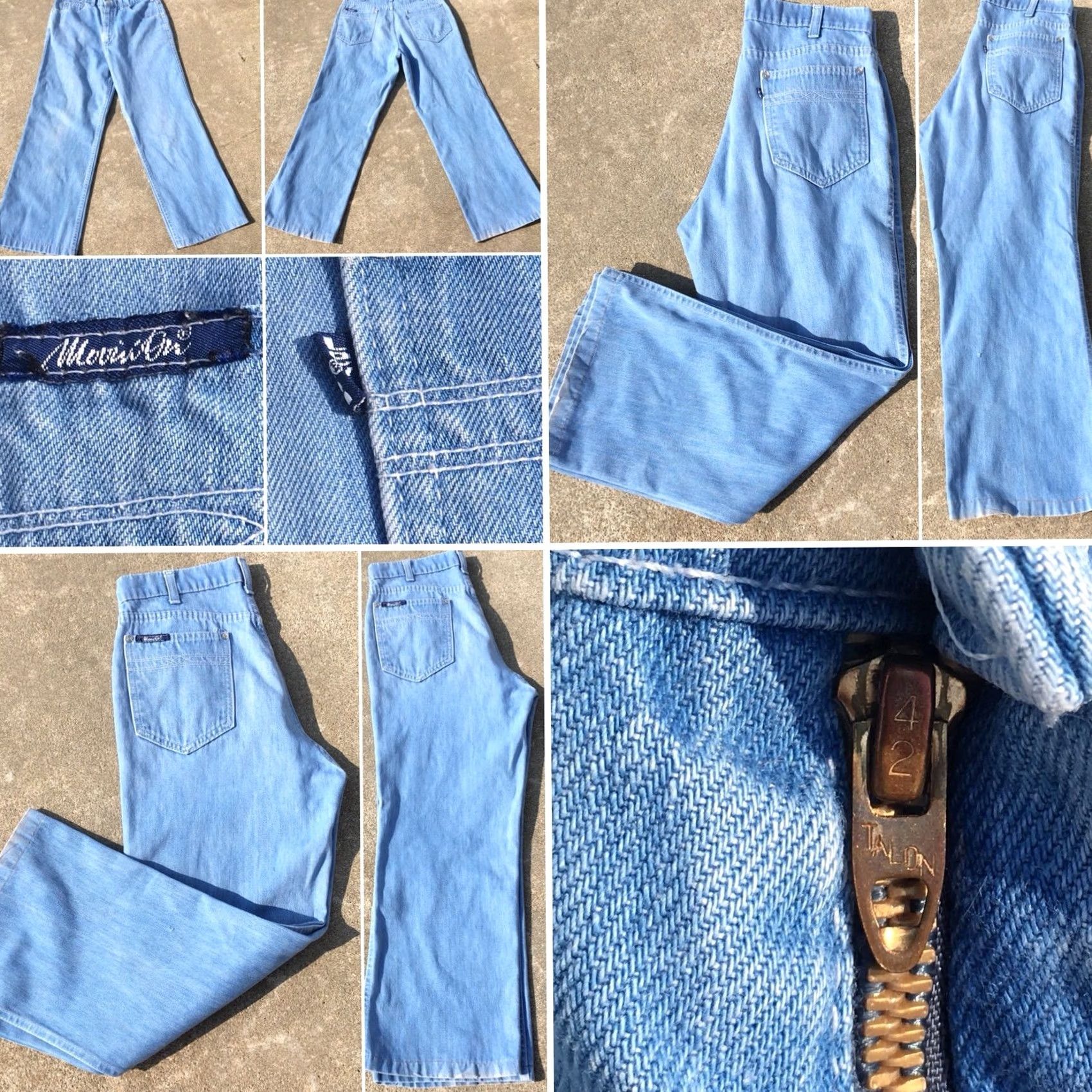 Vintage VINTAGE Levi’s Jeans Talon 42 Zipper 70s 31 Inseam 25.5 Denim Blue Hippy 1970s Mens Womens Girls Boys Regular 70s Size US 31 - 3 Thumbnail