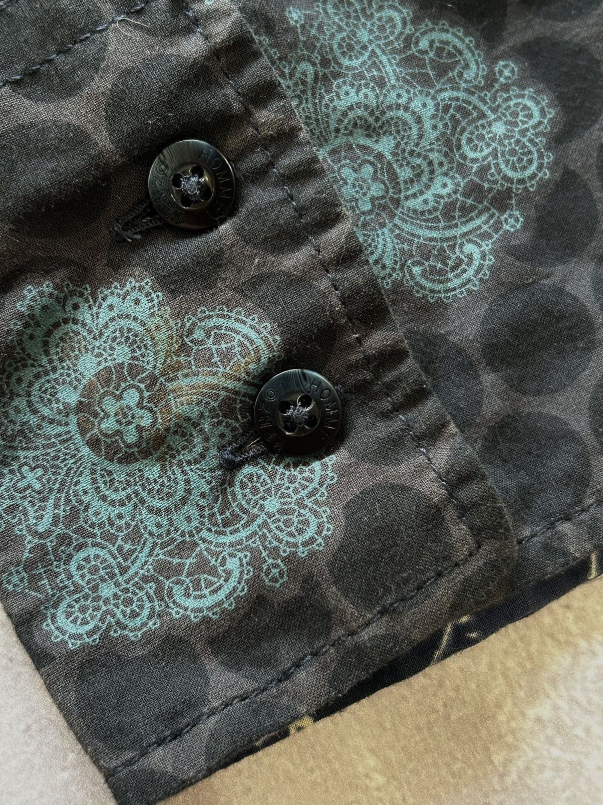 Designer × Kenzo KENZO Homme All over Flowers Print Shirt Size XL Size US XL / EU 56 / 4 - 6 Thumbnail