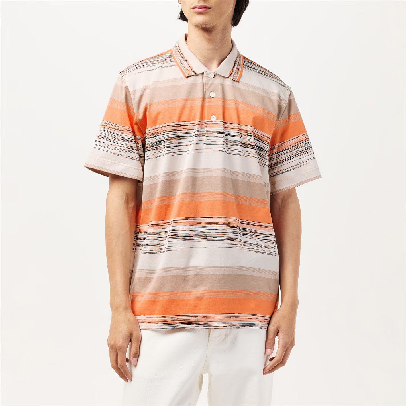 Missoni o1g2r1mq0426 Knit Streamlined Fit Short Sleeve Polo Shirt Size US S / EU 44-46 / 1 - 2 Thumbnail