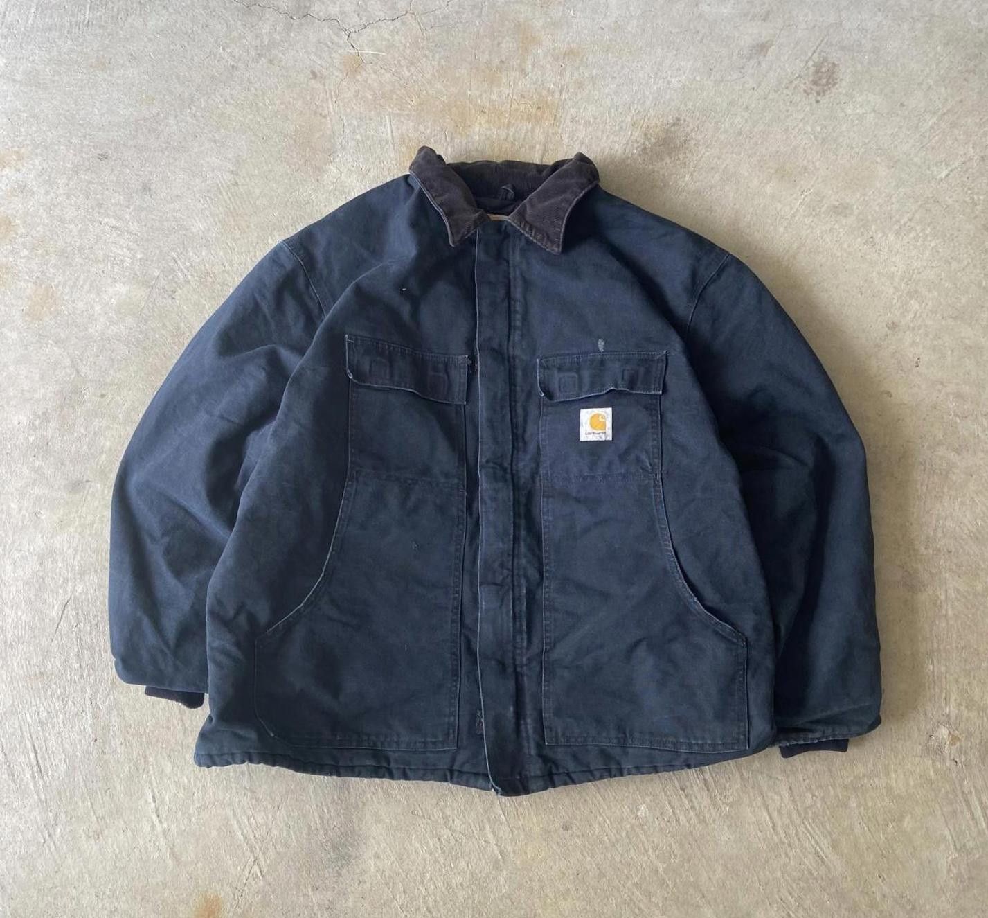 image of Carhartt Black Chore Jacket, Men's (Size 2XL)