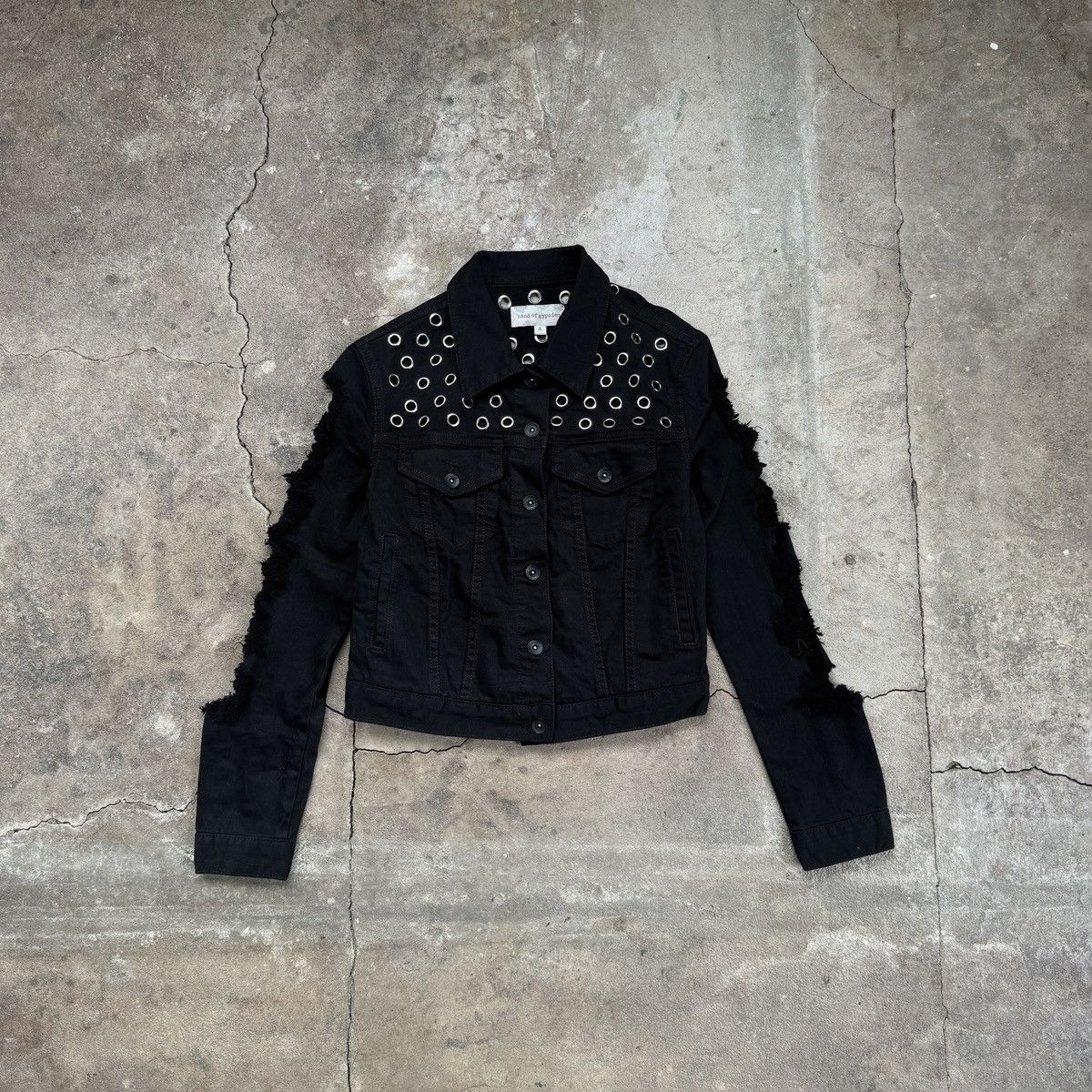 20471120 × Beauty Beast × Seditionaries Band Of Gypsies Punk Distressed Ringed Jacket Size S / US 4 / IT 40 - 1 Thumbnail