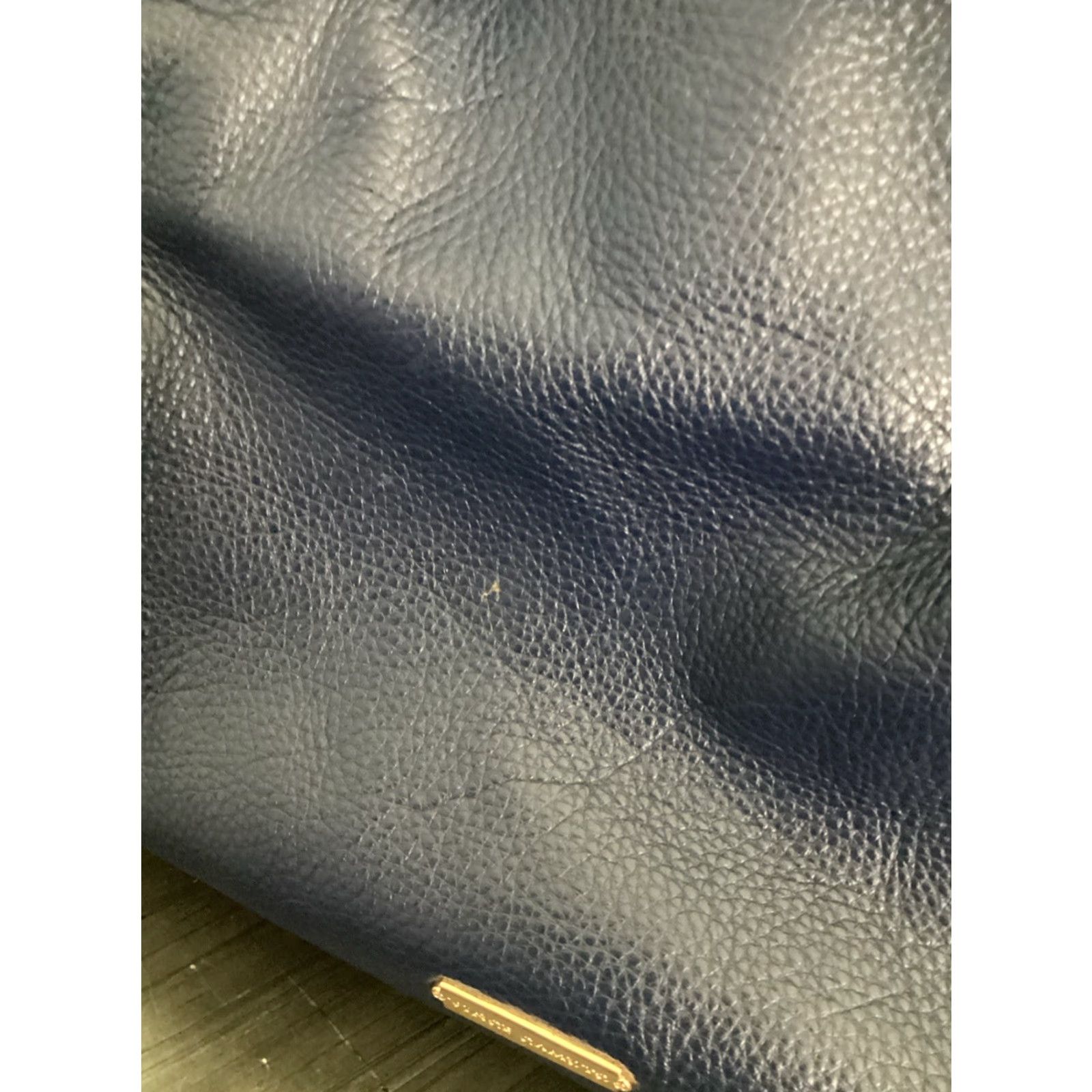 Vince Camuto Vince Camuto Leather Zip Tote Bag for Women - Blue Gold, Medium, Double Handles, Gold-Plated Hardware Size ONE SIZE - 2 Thumbnail
