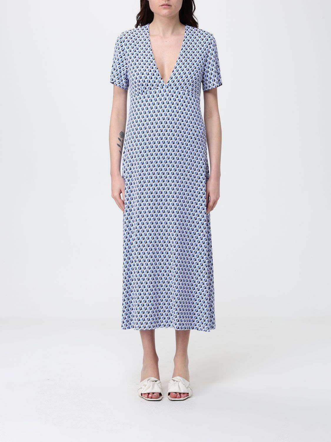 Max Mara Max Mara Dress Woman Multicolor Size L / US 10 / IT 46 - 1 Thumbnail