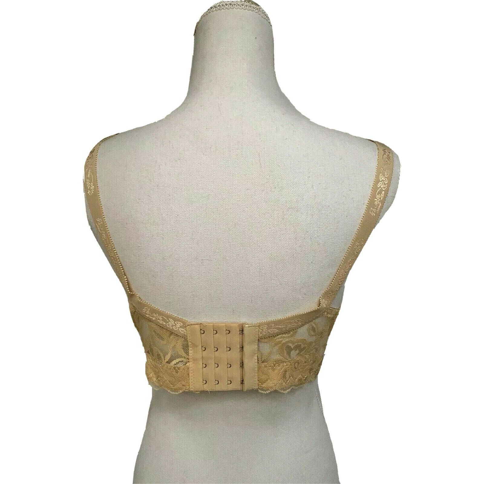 Other Womens Floral Lace Underwire Padded Peach Bra 38C New Size ONE SIZE - 3 Thumbnail