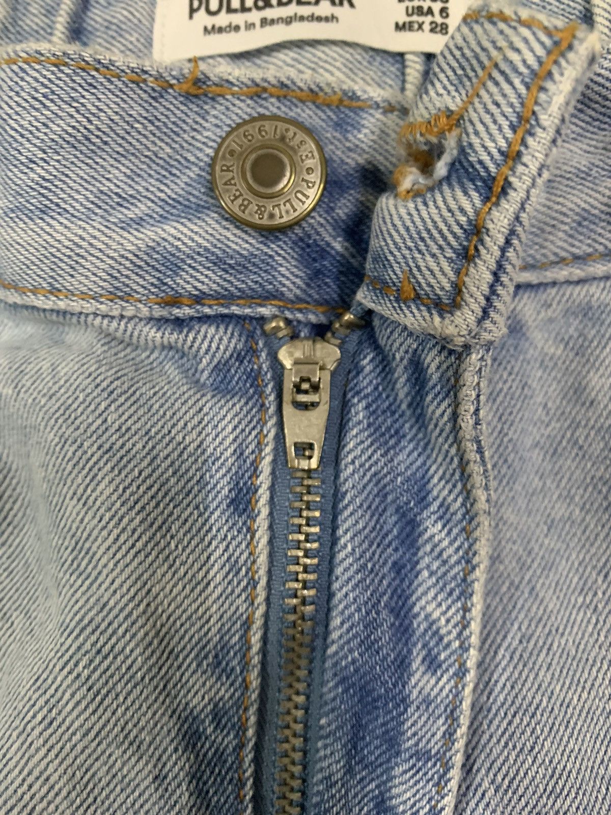 Pull & Bear Pull & Bear Blue Wash Stretchable High Waisted Balloon Jeans Size US 30 / EU 46 - 4 Thumbnail