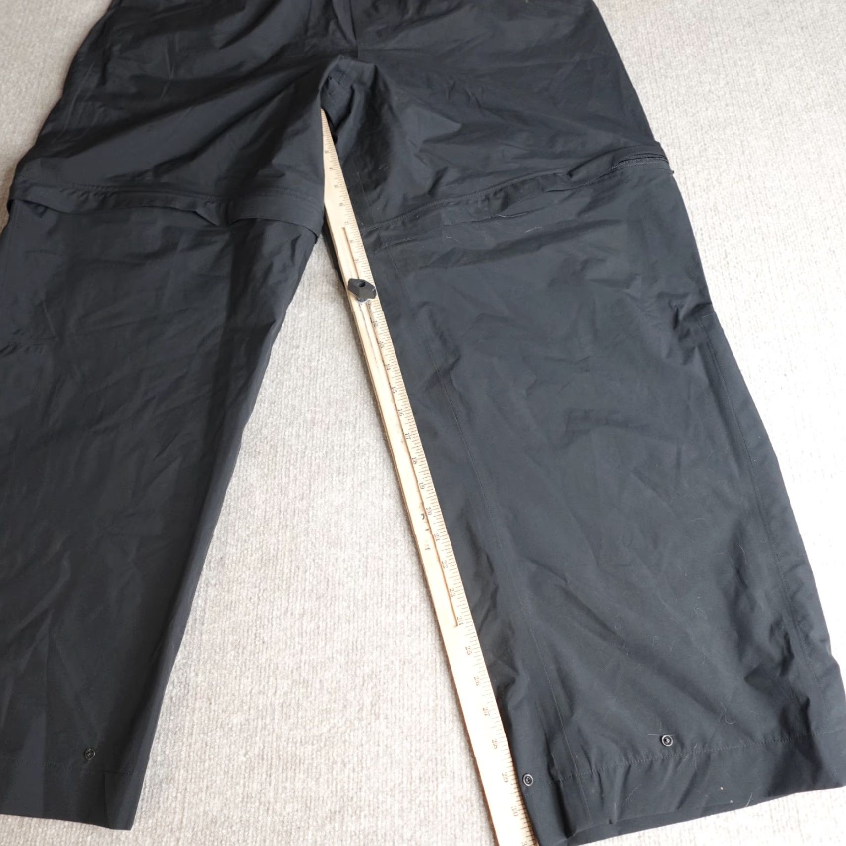 Vintage VINTAGE Zero Restriction Pants XL Black Convertible Stretch Waist Side Zip Gore Tex Size US 36 / EU 52 - 4 Thumbnail