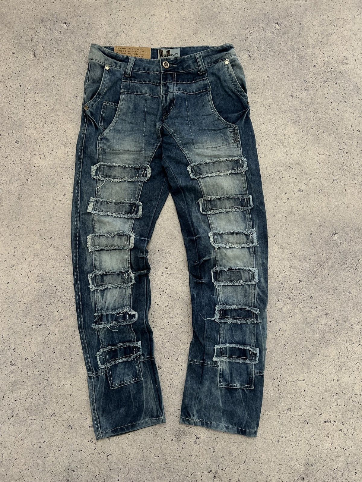 Other DISTRESSED DENIM VINTAGE PANTS FADED DIRTY CRASHED OPIUM Size US 30 / EU 46 - 1 Thumbnail
