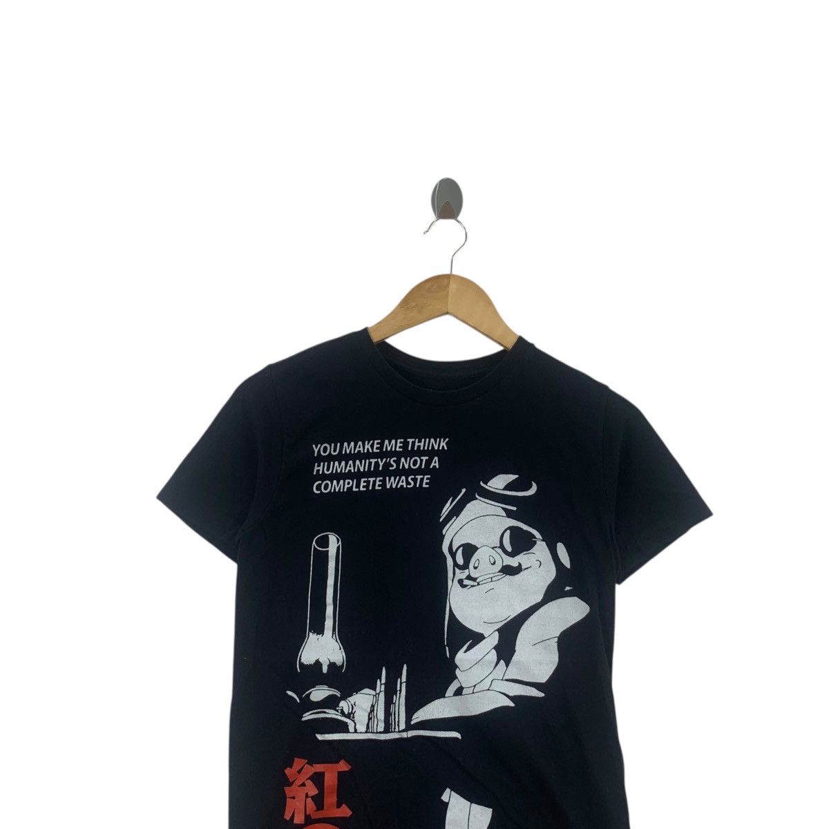 Anime PORCO ROSSO ANIME Studio Ghibli Hayao Miyazaki Tee Shirt Size XS / US 0-2 / IT 36-38 - 2 Thumbnail