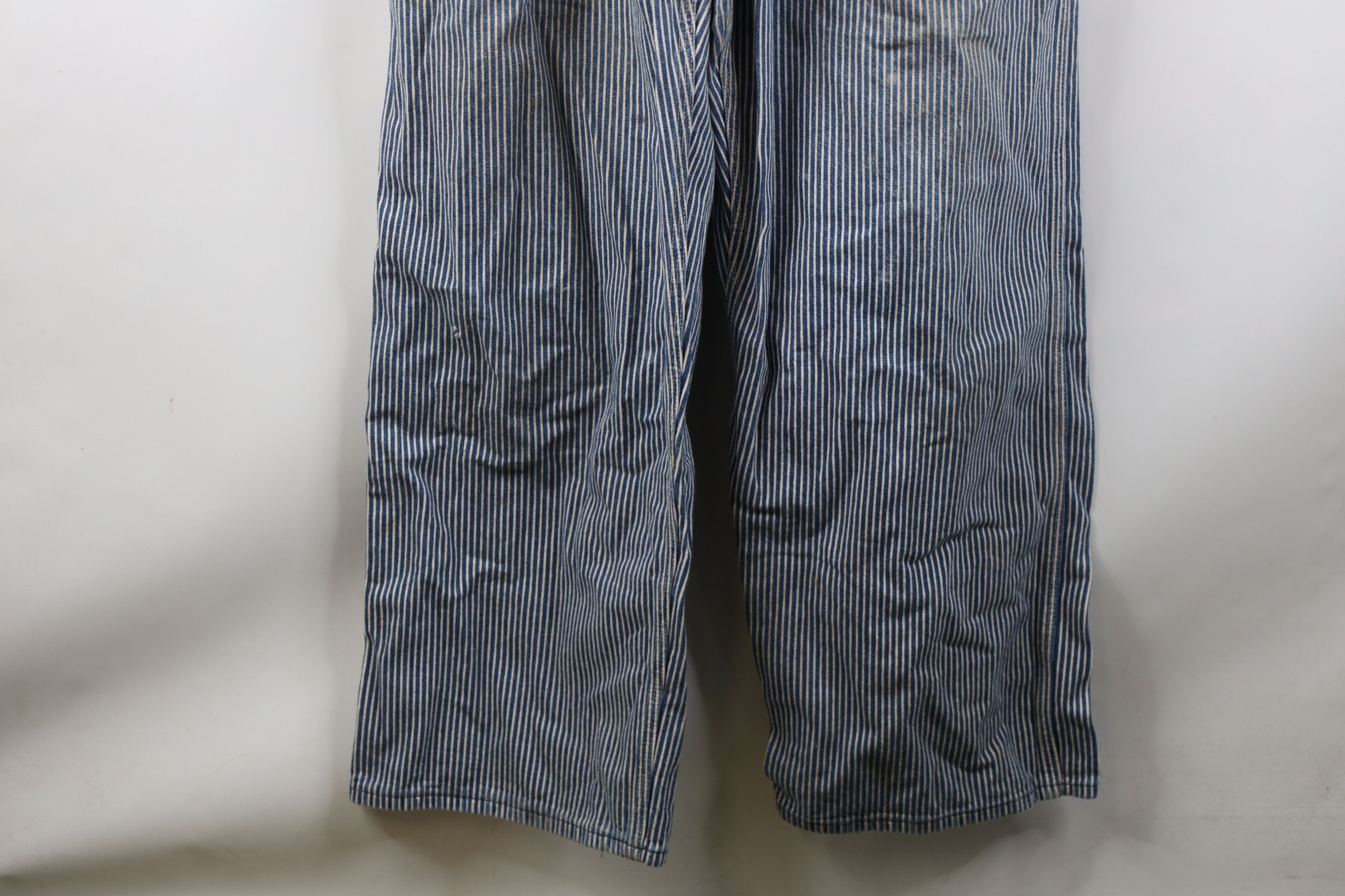Oshkosh Vintage 70s OshKosh B'Gosh Hickory Striped Overalls Size US 36 / EU 52 - 3 Thumbnail
