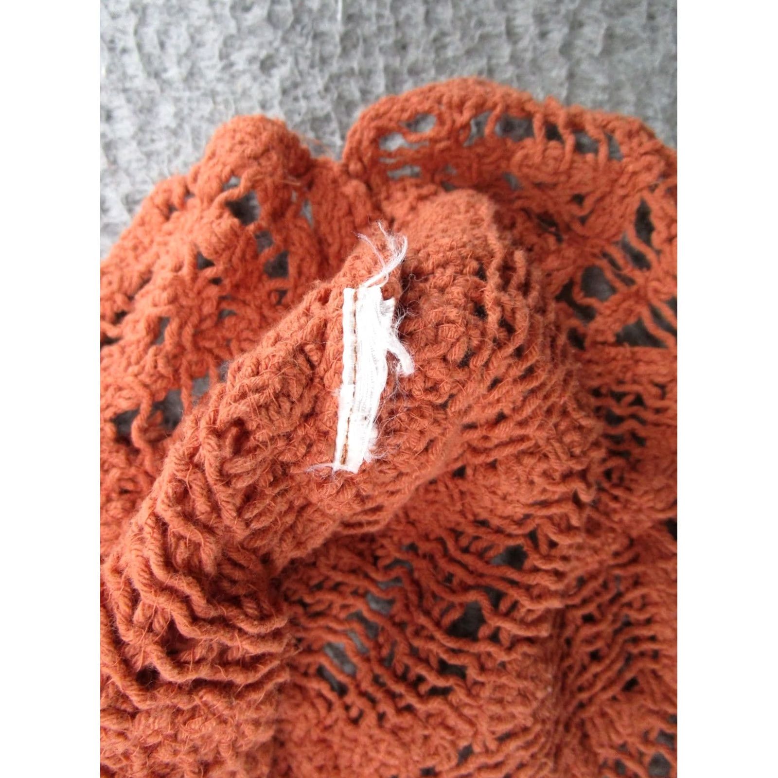 Miss Me MISS ME Tank Top Shirts Womens Orange Crochet Lace Sleeveless Crop Size M Boho Chic Size M / US 6-8 / IT 42-44 - 3 Thumbnail