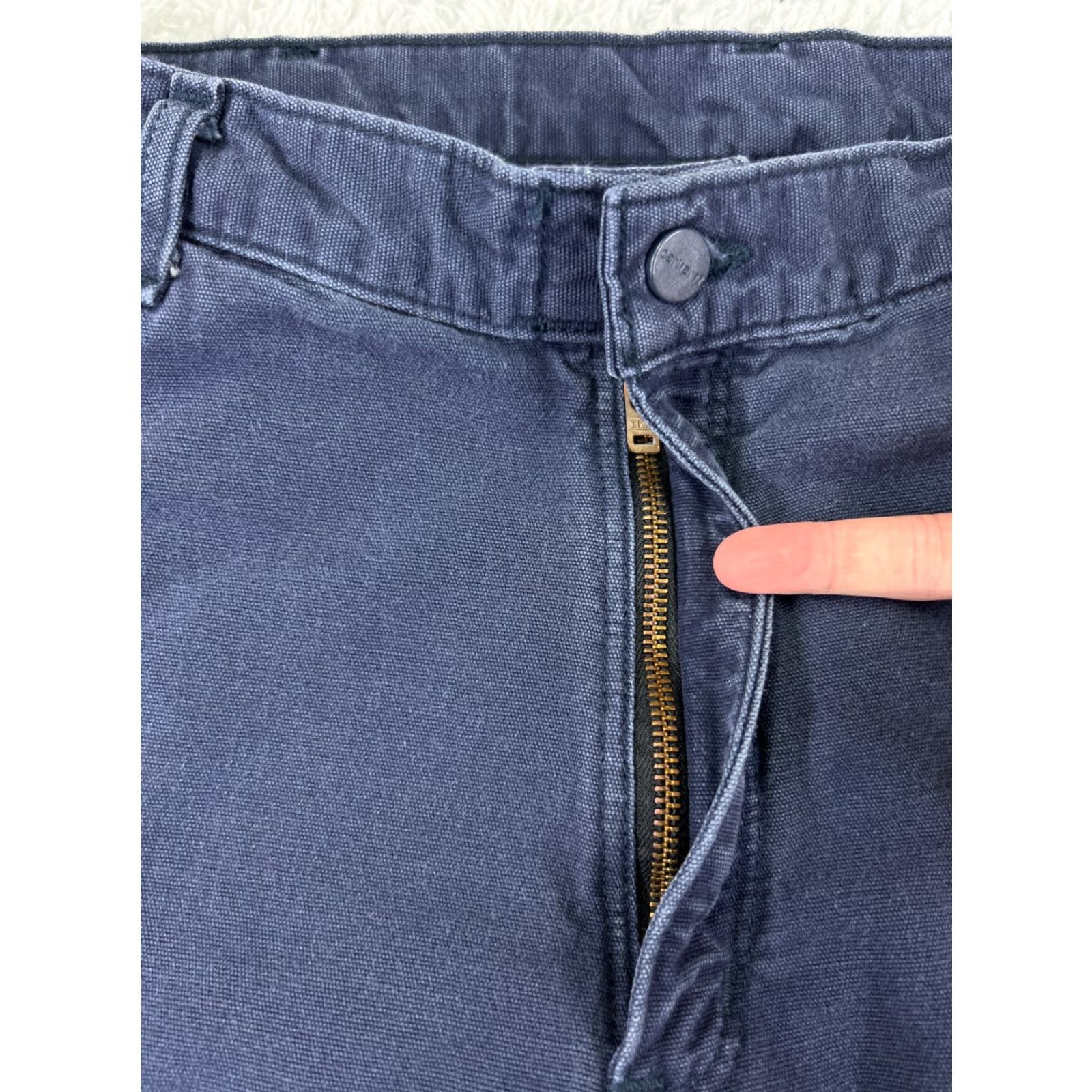 Carhartt Carhartt Jeans Mens 38 Blue Denim Original Fit FR Cat 2 2112 Cotton Blend Size US 38 / EU 54 - 7 Thumbnail