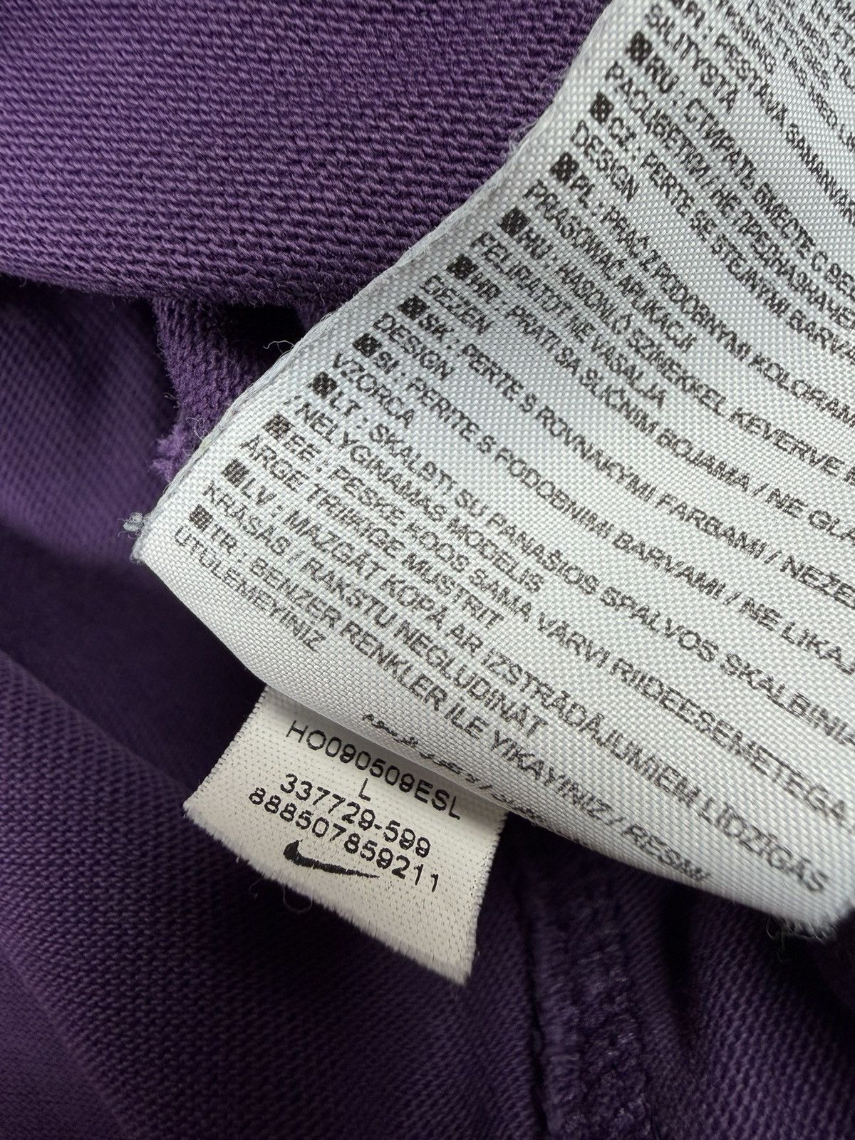 Nike Nike England 2009-2010 Away Longsleeve Rugby Shirt Purple Size US L / EU 52-54 / 3 - 9 Thumbnail