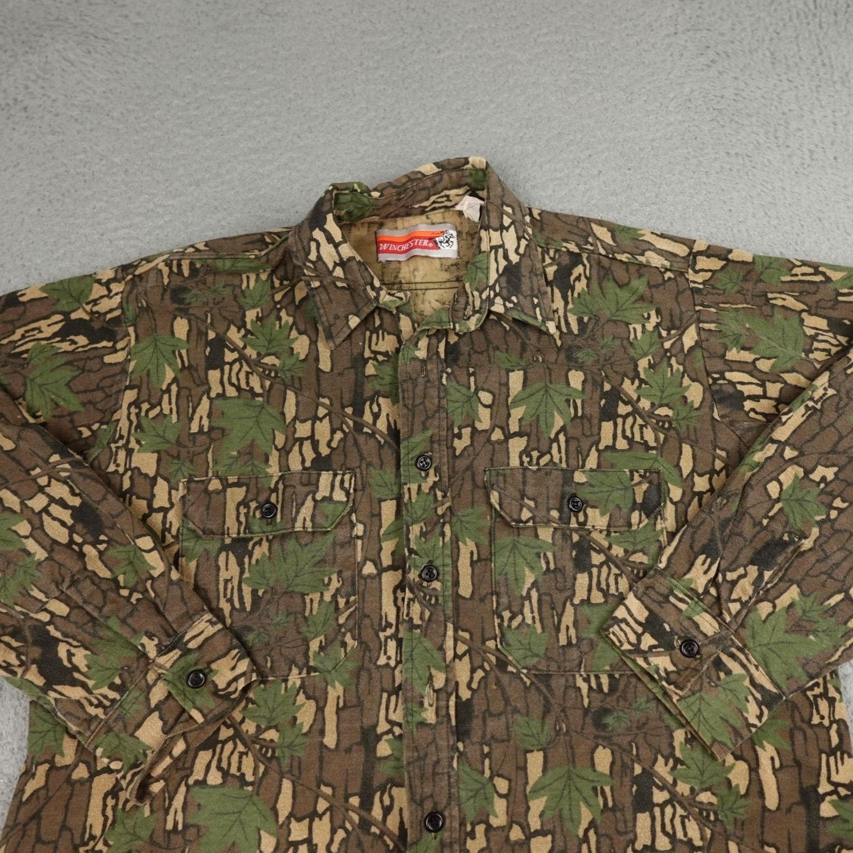 Vintage VINTAGE Winchester Shirt Mens L Brown Camo Flannel Button Up Hunting 90s Size US L / EU 52-54 / 3 - 4 Thumbnail