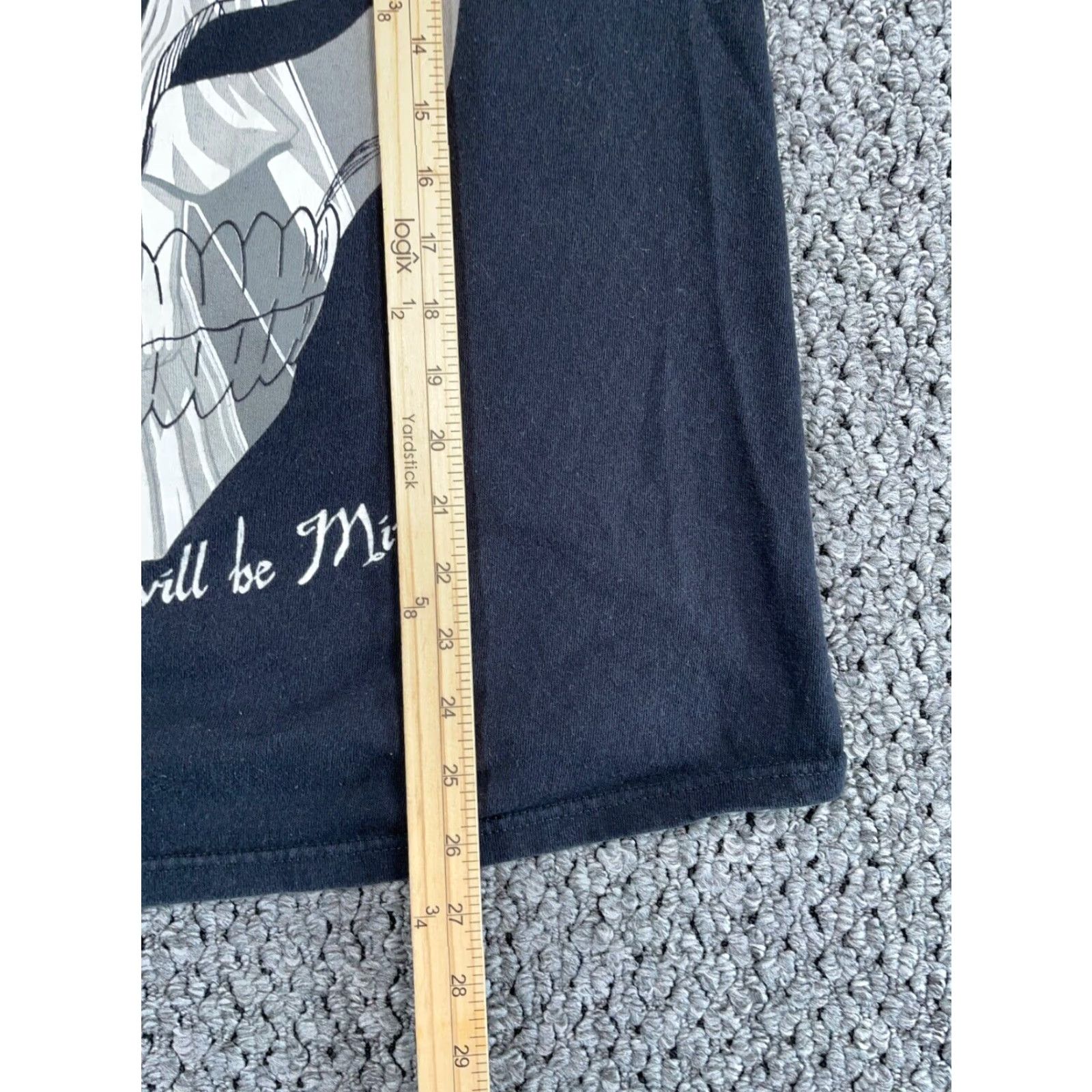 Vintage Bleach T-Shirt Black Adult Medium Graphic Anime Your Power Will Be Mine Size US M / EU 48-50 / 2 - 7 Thumbnail