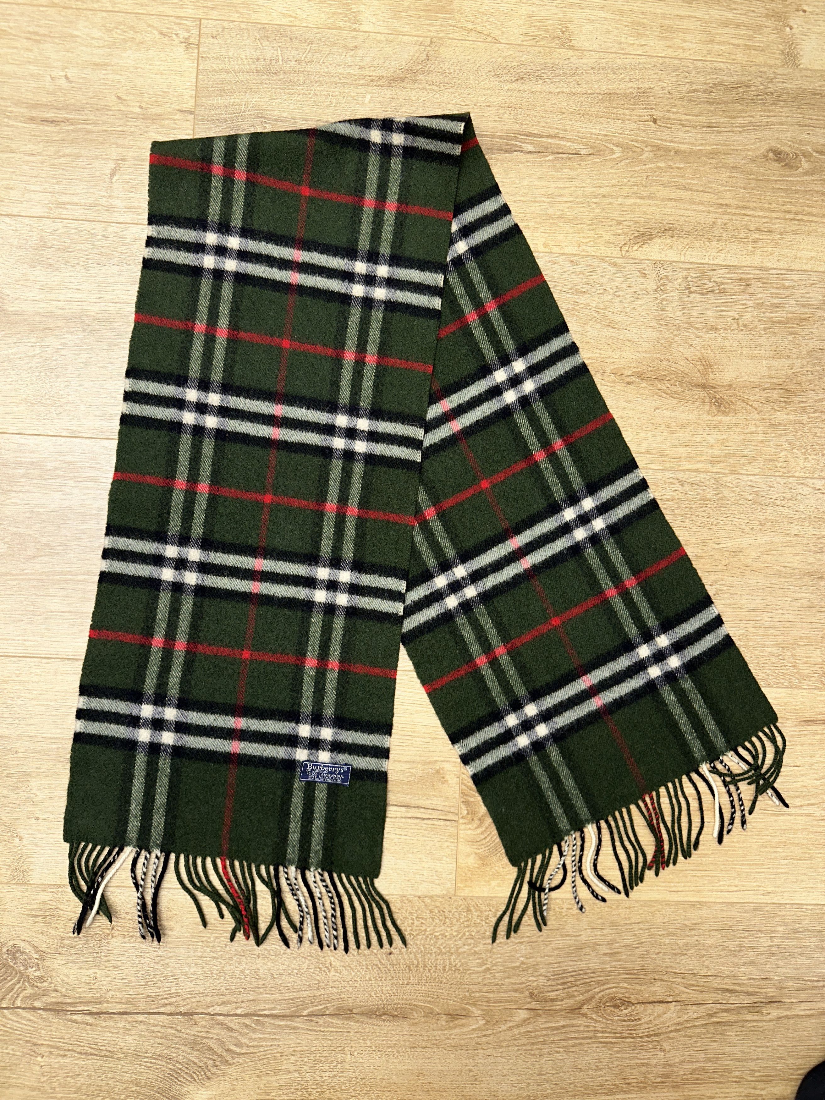 Burberry Burberrys Lambswool Nova Check Scarf England 140x27cm Size ONE SIZE - 2 Thumbnail