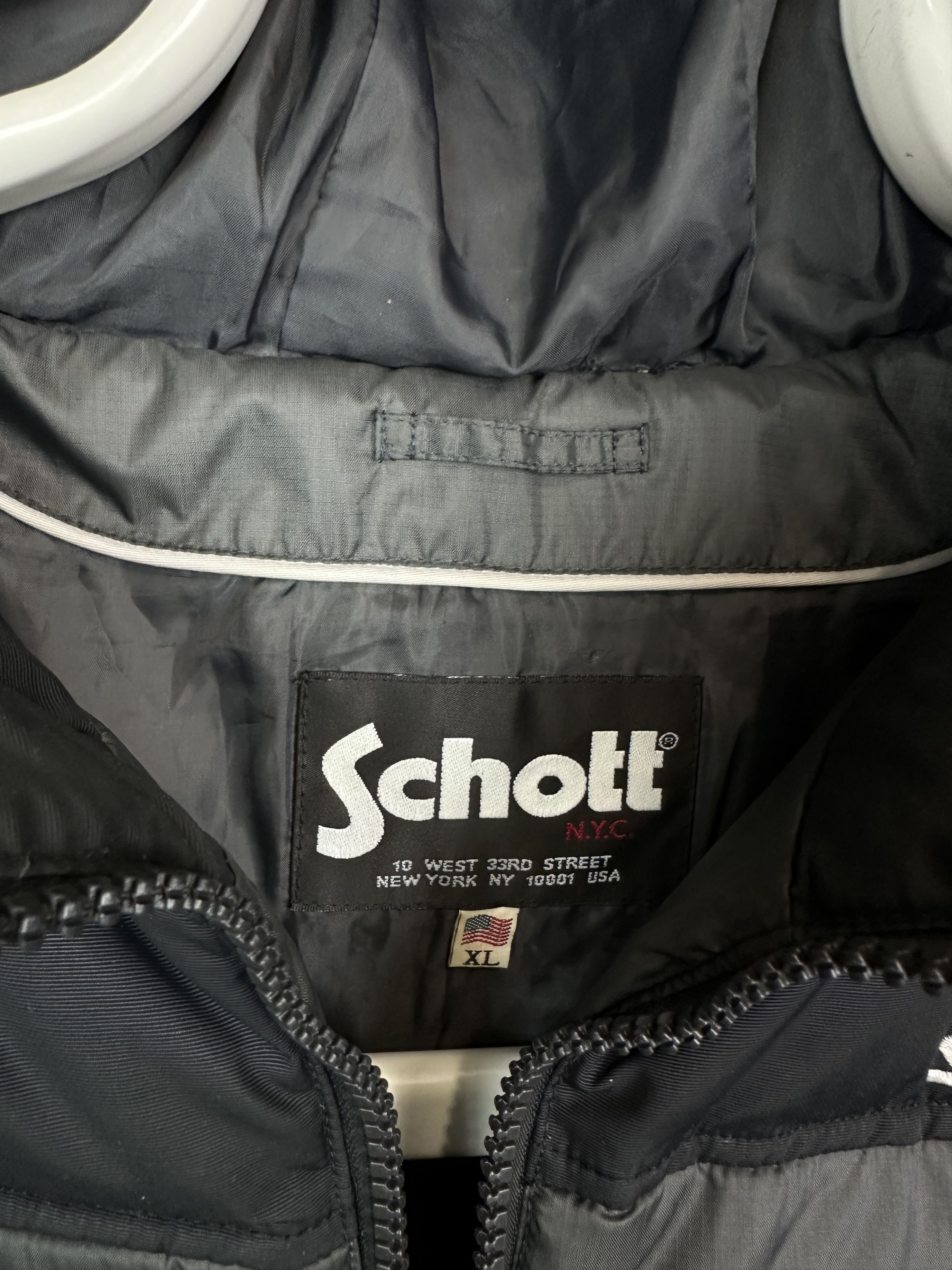 Schott Schott jacket men XL gray black NYC Size US XL / EU 56 / 4 - 9 Thumbnail