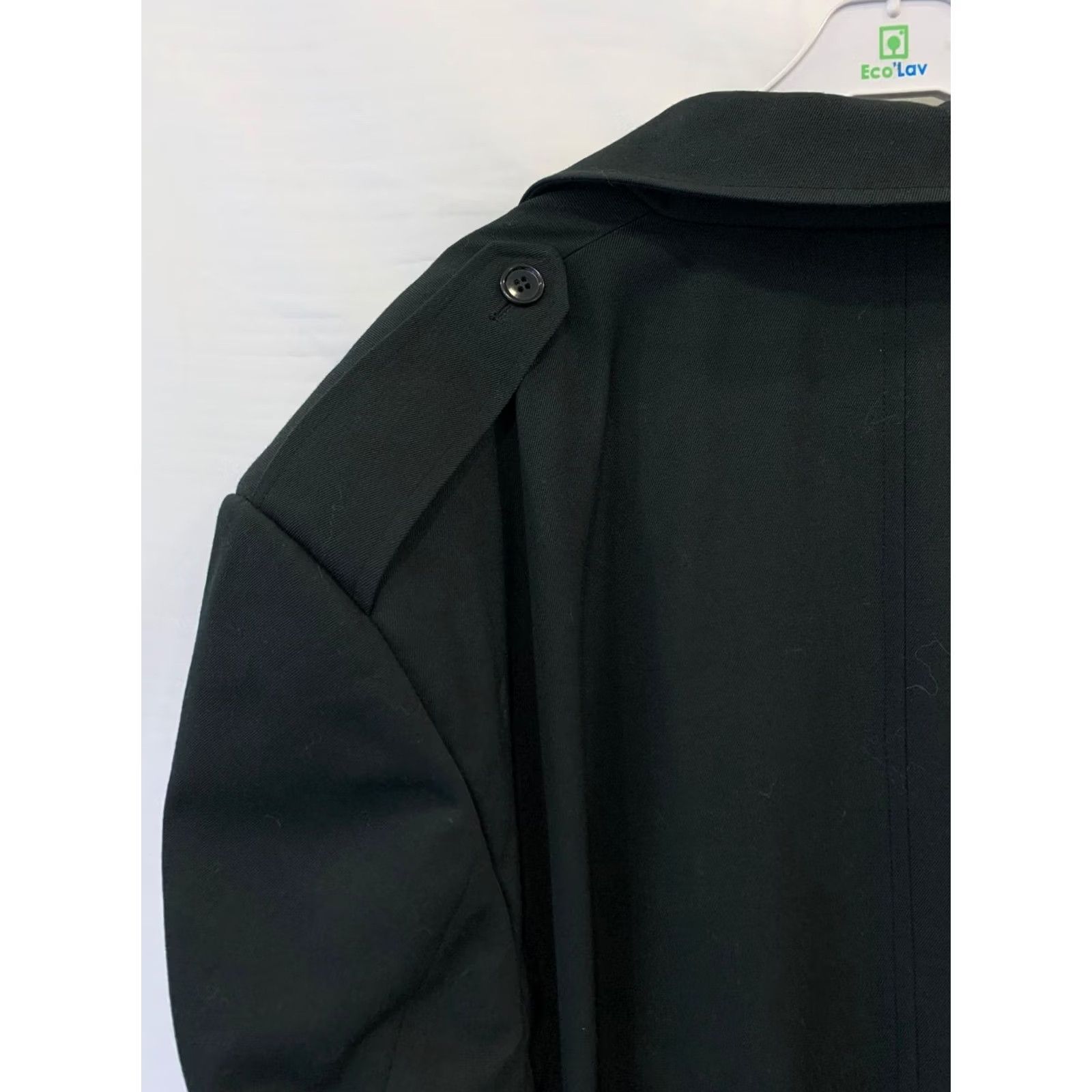 Vintage VINTAGE Mario Master Tailor Ottawa Long Trench Coat Men’s XL Belted Wool Black Size US XL / EU 56 / 4 - 6 Thumbnail