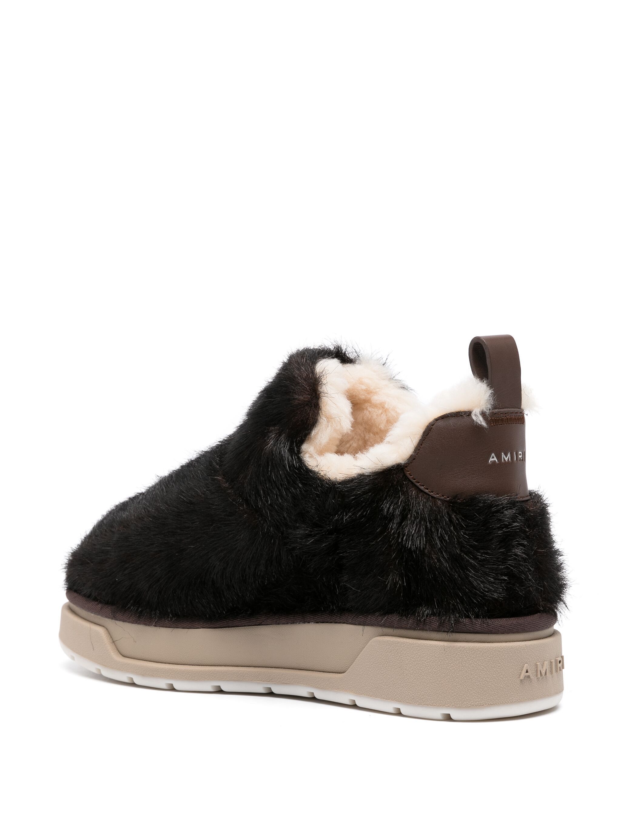 o1w1db11224 Malibu Shearling Ankle Boots in Black/Brown