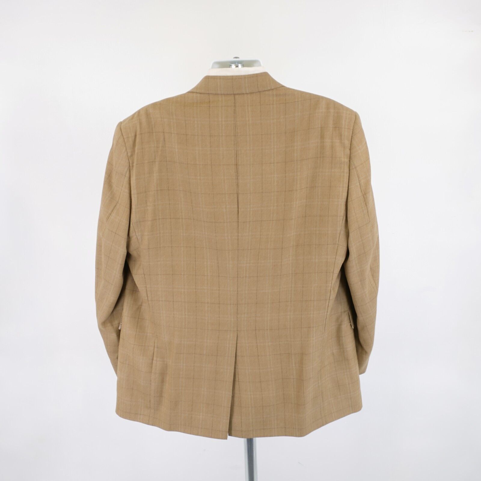 Hart Schaffner Marx Hart Schaffner Marx Tan Basketweave Windowpane Sport Coat / Size 44L - 6 Thumbnail