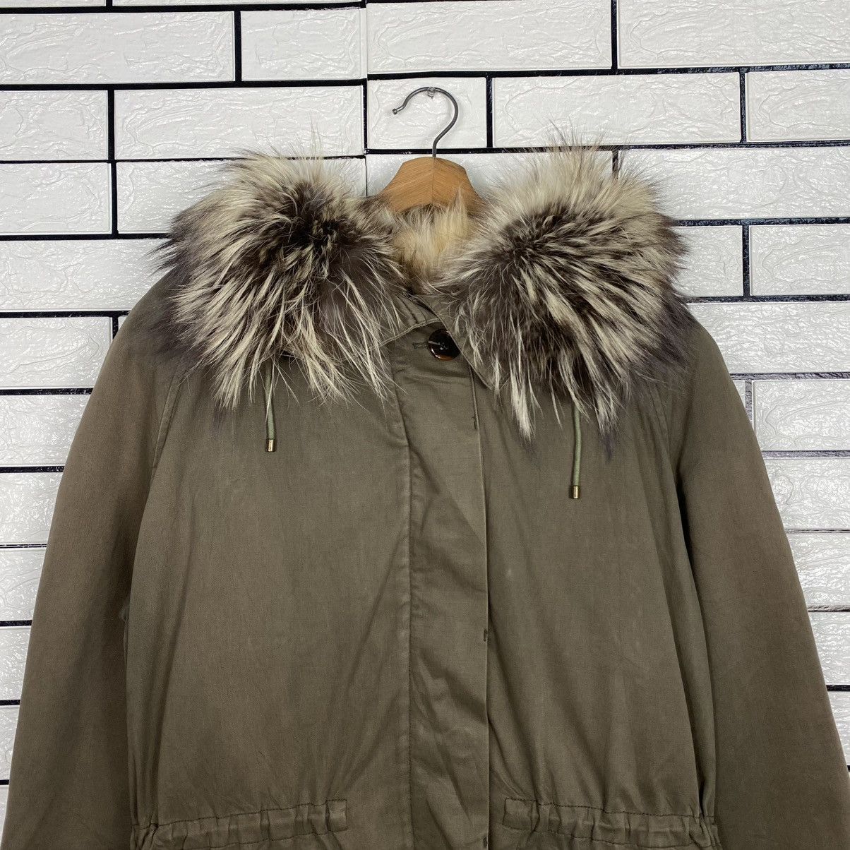 Yves Salomon 🔥PARKA JACKET DESIGN FUR BLANKET ARMY YVES SALOMON Size XS / US 0-2 / IT 36-38 - 3 Thumbnail