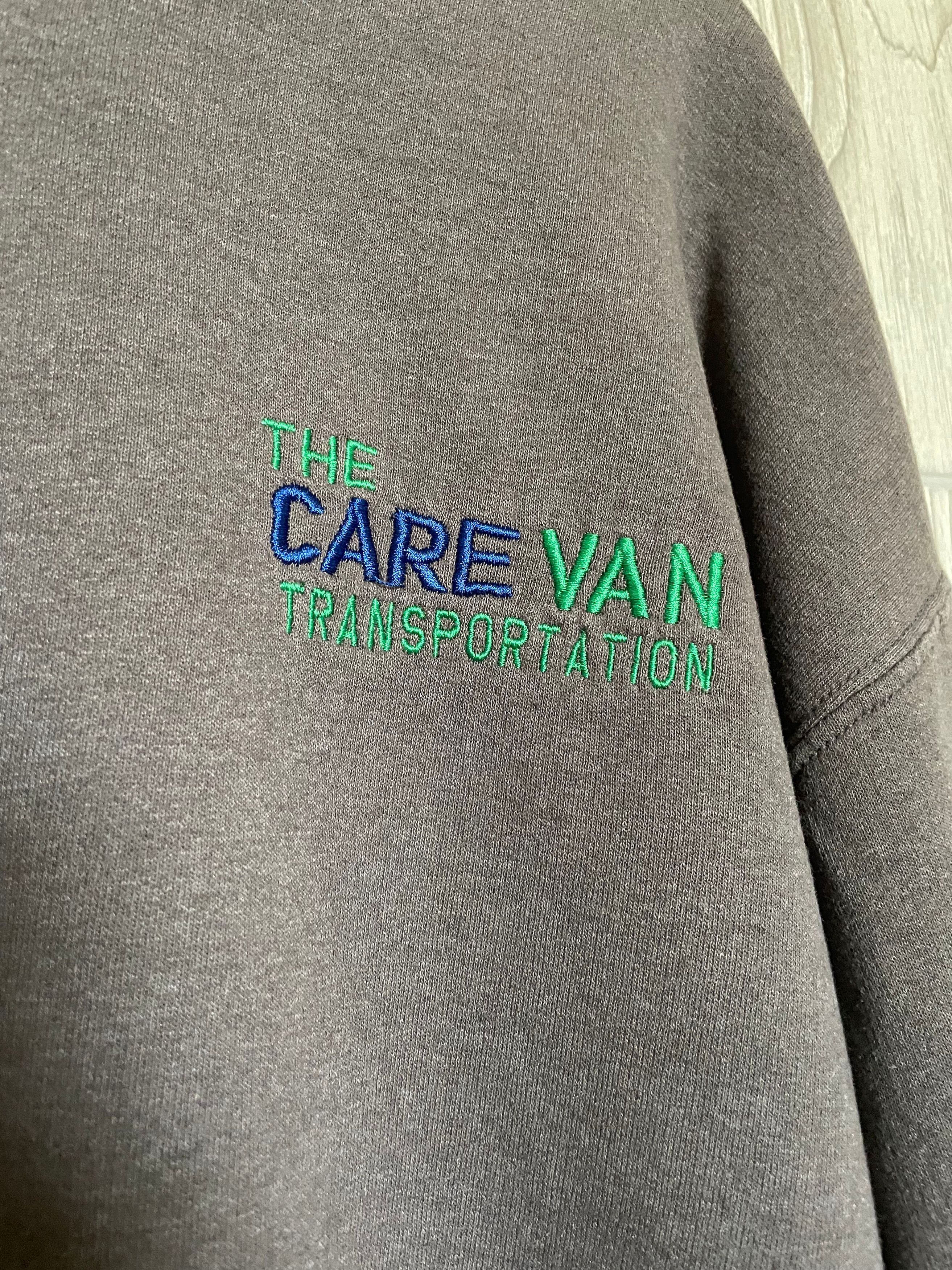 Vintage Vintage Faded Grey Crewneck "Care Van" Size US XL / EU 56 / 4 - 3 Thumbnail