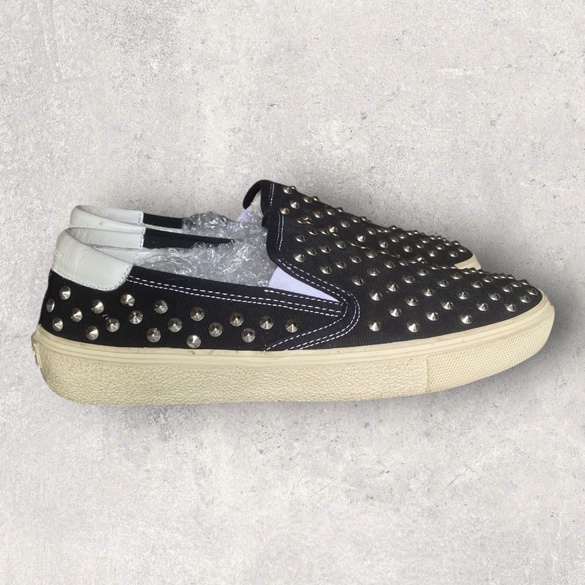 Saint Laurent Paris SLP Studded Slip On Size US 8.5 / EU 41-42 - 2 Thumbnail
