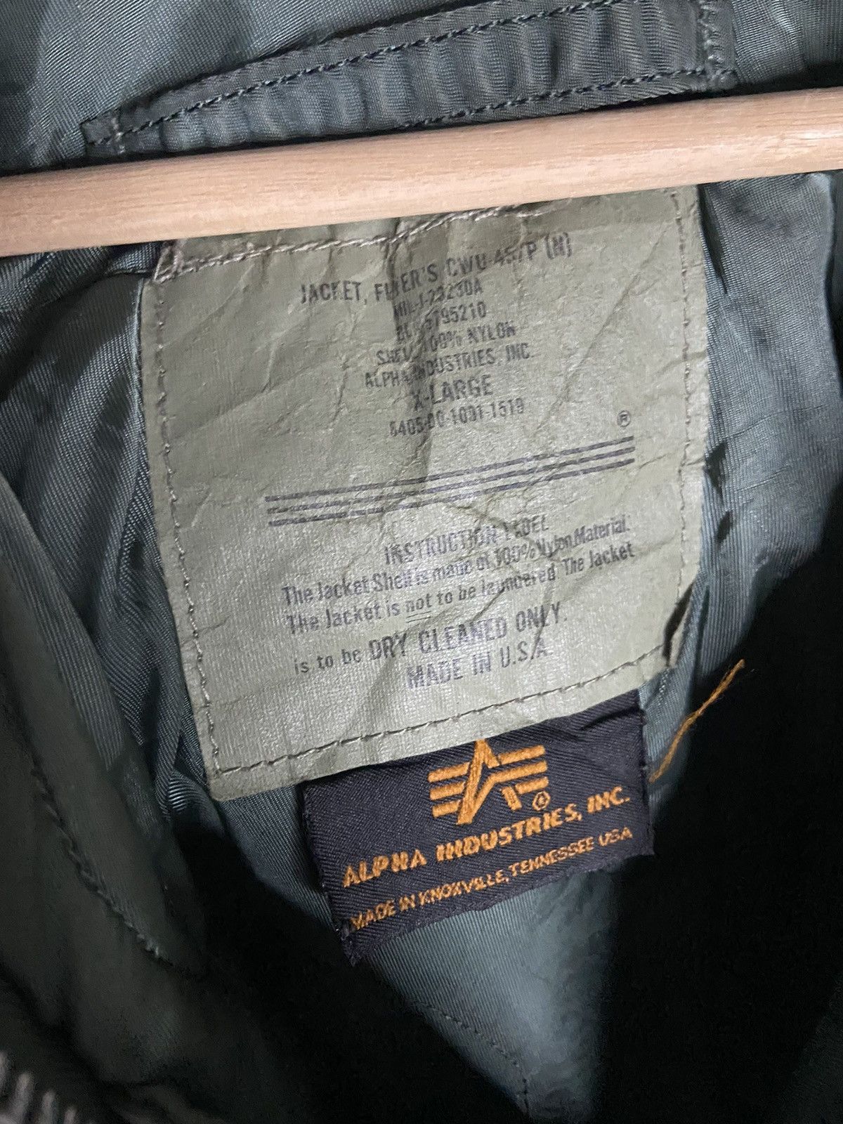 Alpha Industries × Vintage VINTAGE ALPHA INDUSTRIES JACKET 😊❤️ Size US XL / EU 56 / 4 - 9 Thumbnail