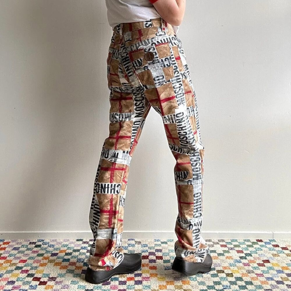 Moschino 1990s Vintage Moschino trompe l'oeil Jeans, Made in Italy Size 32" / US 10 / IT 46 - 5 Thumbnail