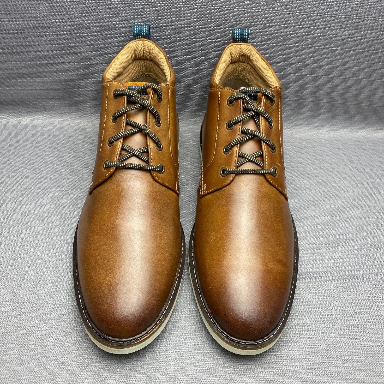 Nunn Bush Chestnut Brown Leather-like Chukka Boots Nunn Bush Leather Ridgetop Plain Toe Chukka Boots Men 10XW main image 2