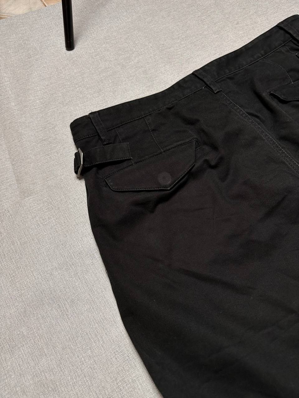 Helmut Lang Helmut Lang Black Side Adjuster Trousers Raw Hem Pants Size US 34 / EU 50 - 6 Thumbnail