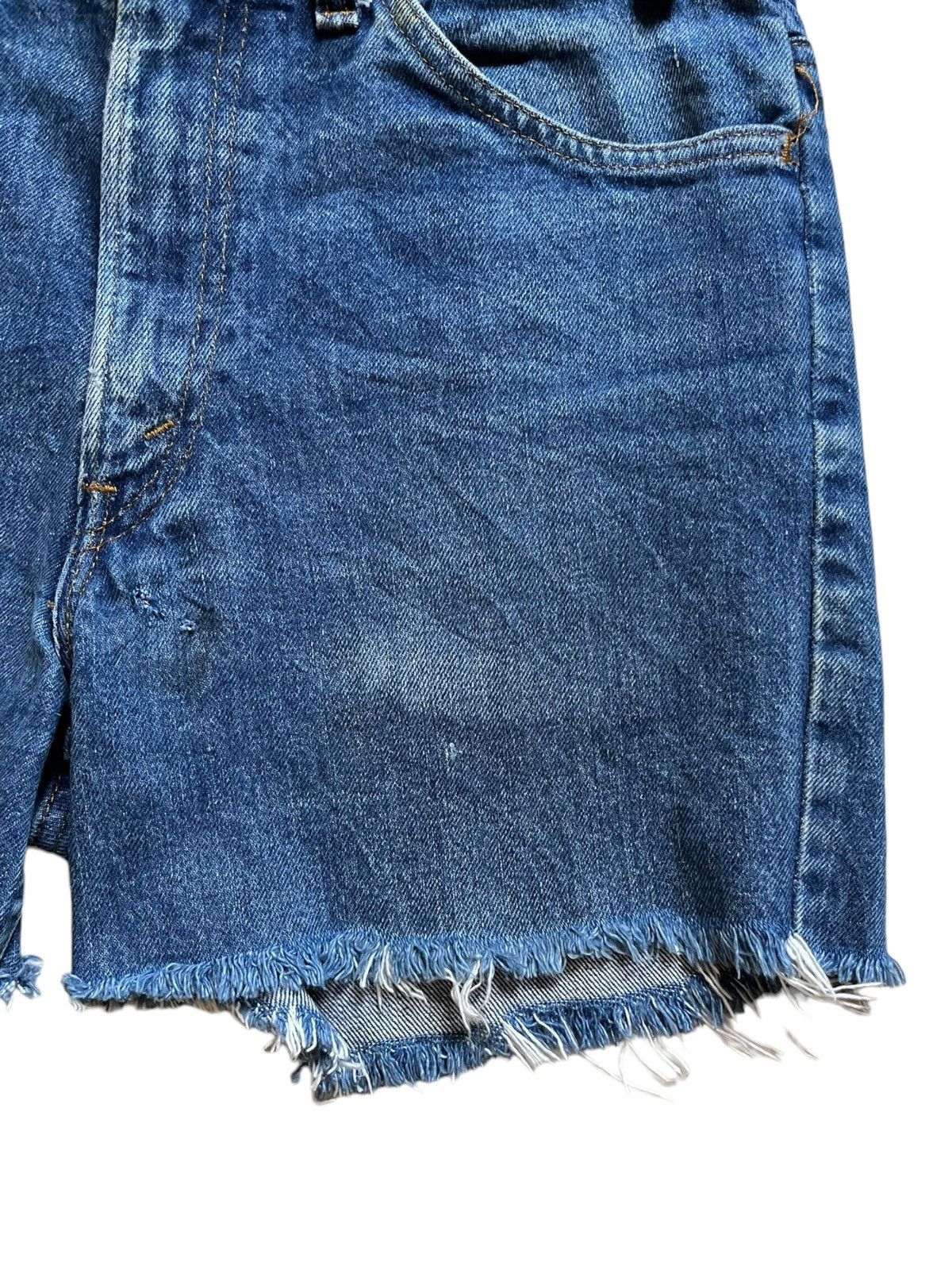 Levi's × Levi's Vintage Clothing Vintage 80s Levis 646 Orange Tab Distressed Shorts Jeans Size 29" - 9 Thumbnail
