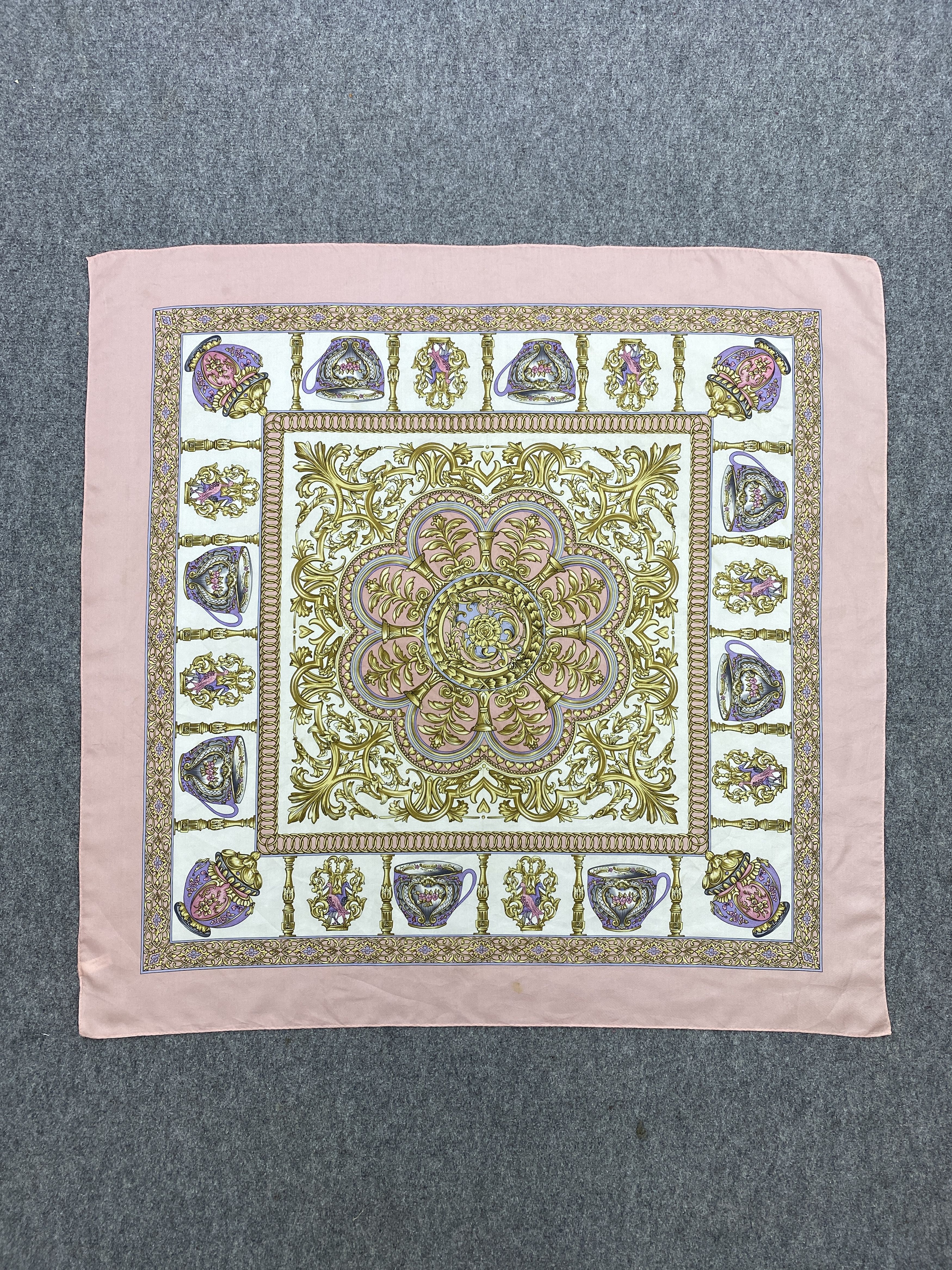 Japanese Brand Vintage Japanese Brand Silk Scarf SN0115 Size ONE SIZE - 3 Thumbnail