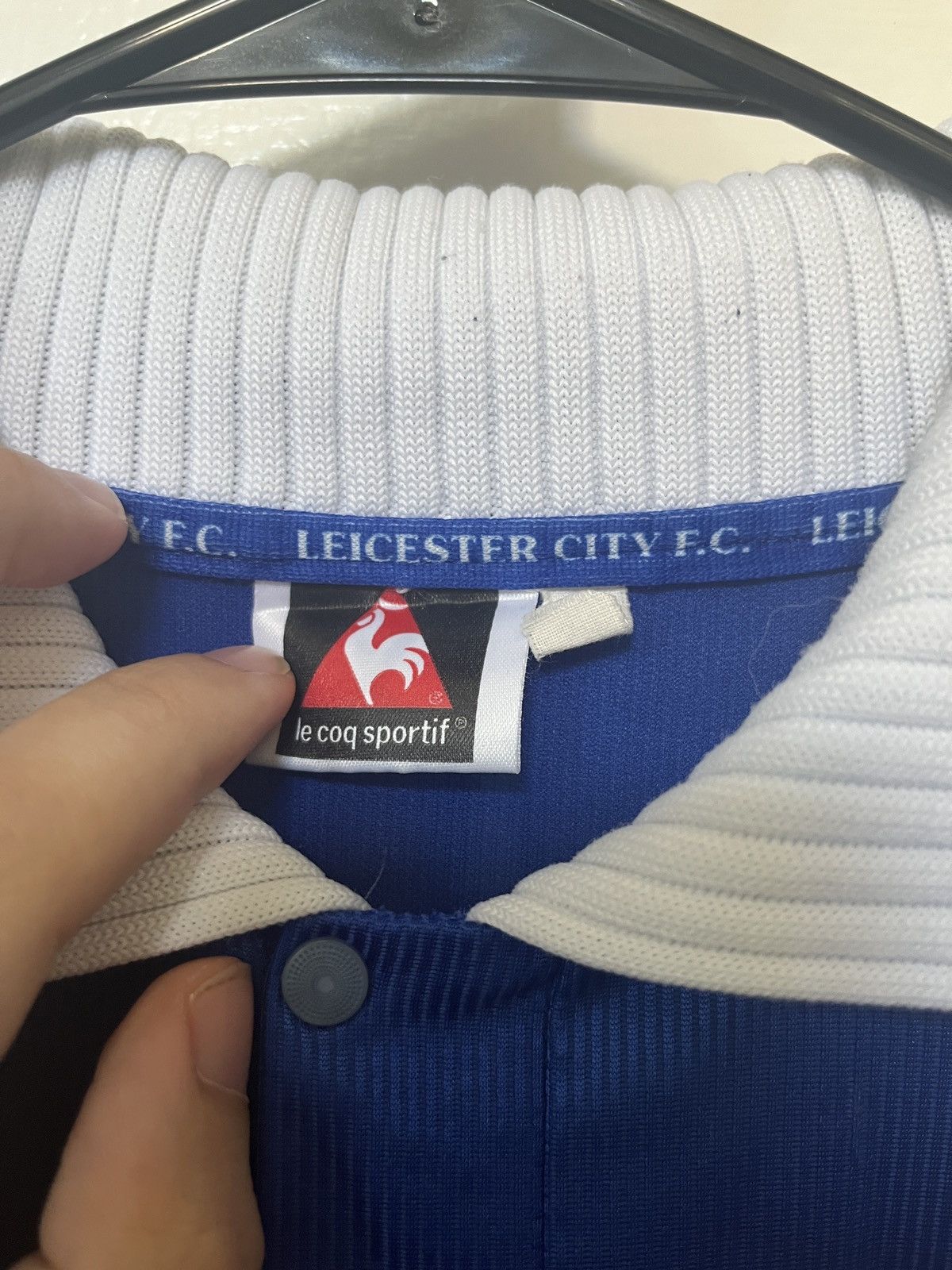 Le Coq Sportif × Vintage RARE Roberto Mancini - Leicester City Home Jersey 2000/2001 Size US M / EU 48-50 / 2 - 5 Thumbnail
