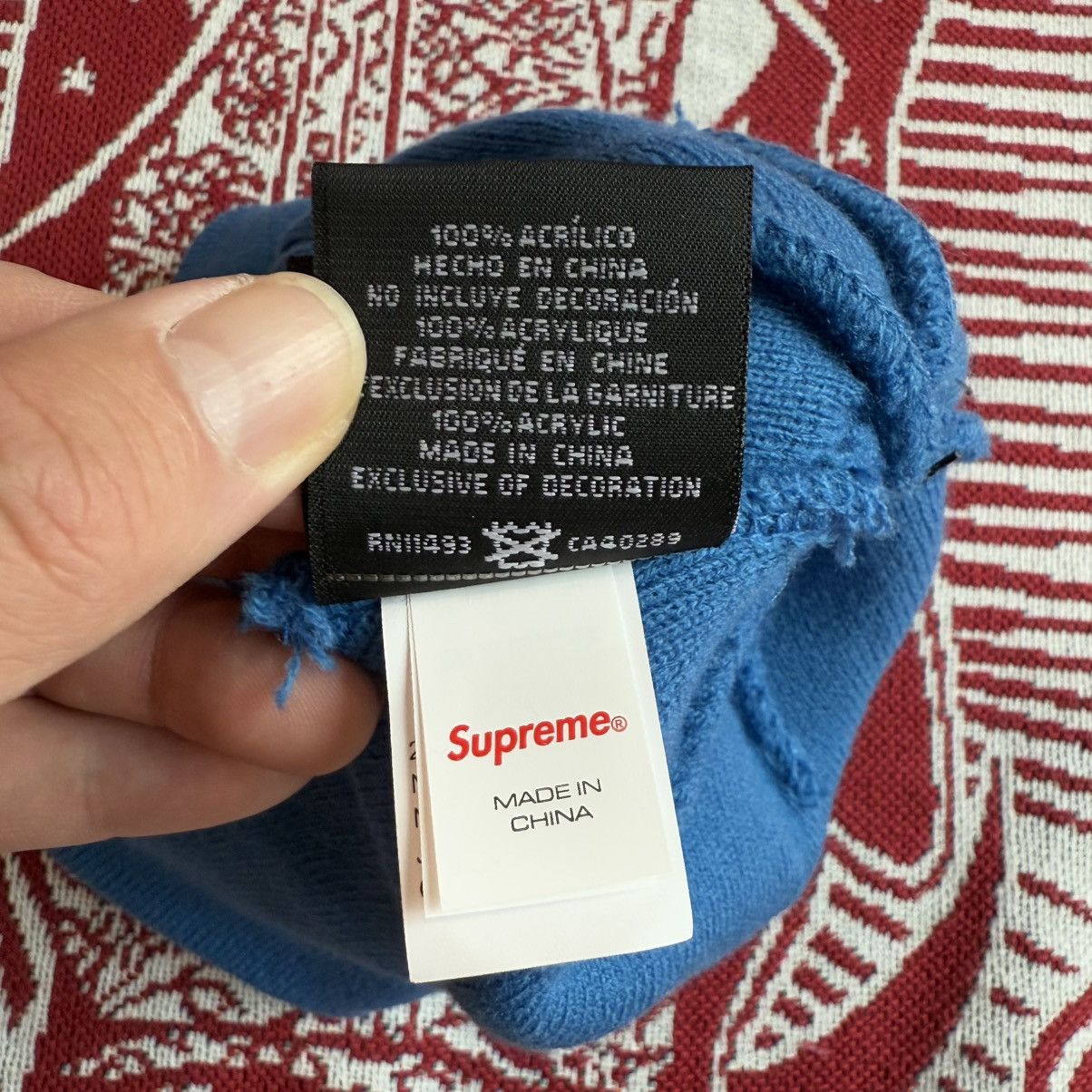 New Era × Supreme FW22 Supreme New Era Box Logo Beanie Blue OS Size ONE SIZE - 9 Thumbnail