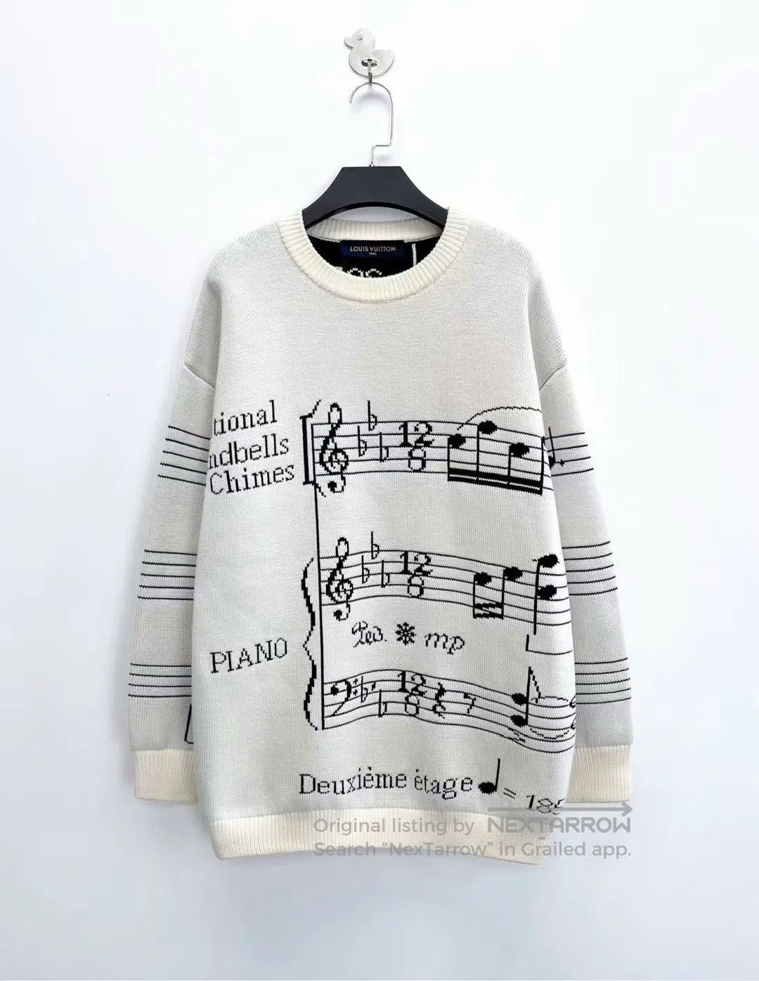 Louis Vuitton louis vuitton cream knit logo sweater. Size US XS / EU 42 / 0 - 1 Thumbnail